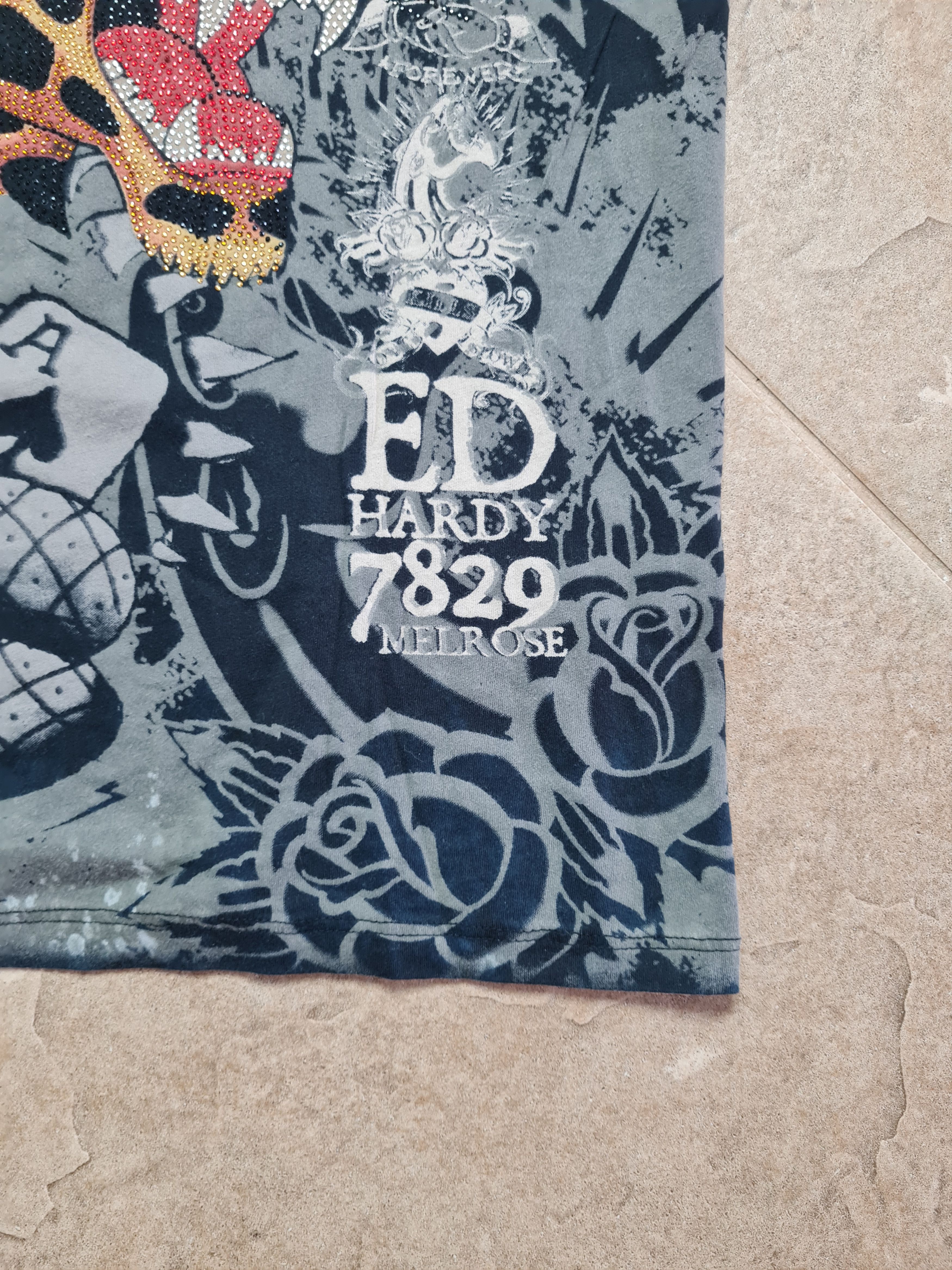 Ed Hardy Ed Hardy Snake Skull Graphic Christian Audigier Tattoo Y2K Size US XL / EU 56 / 4 - 3 Thumbnail