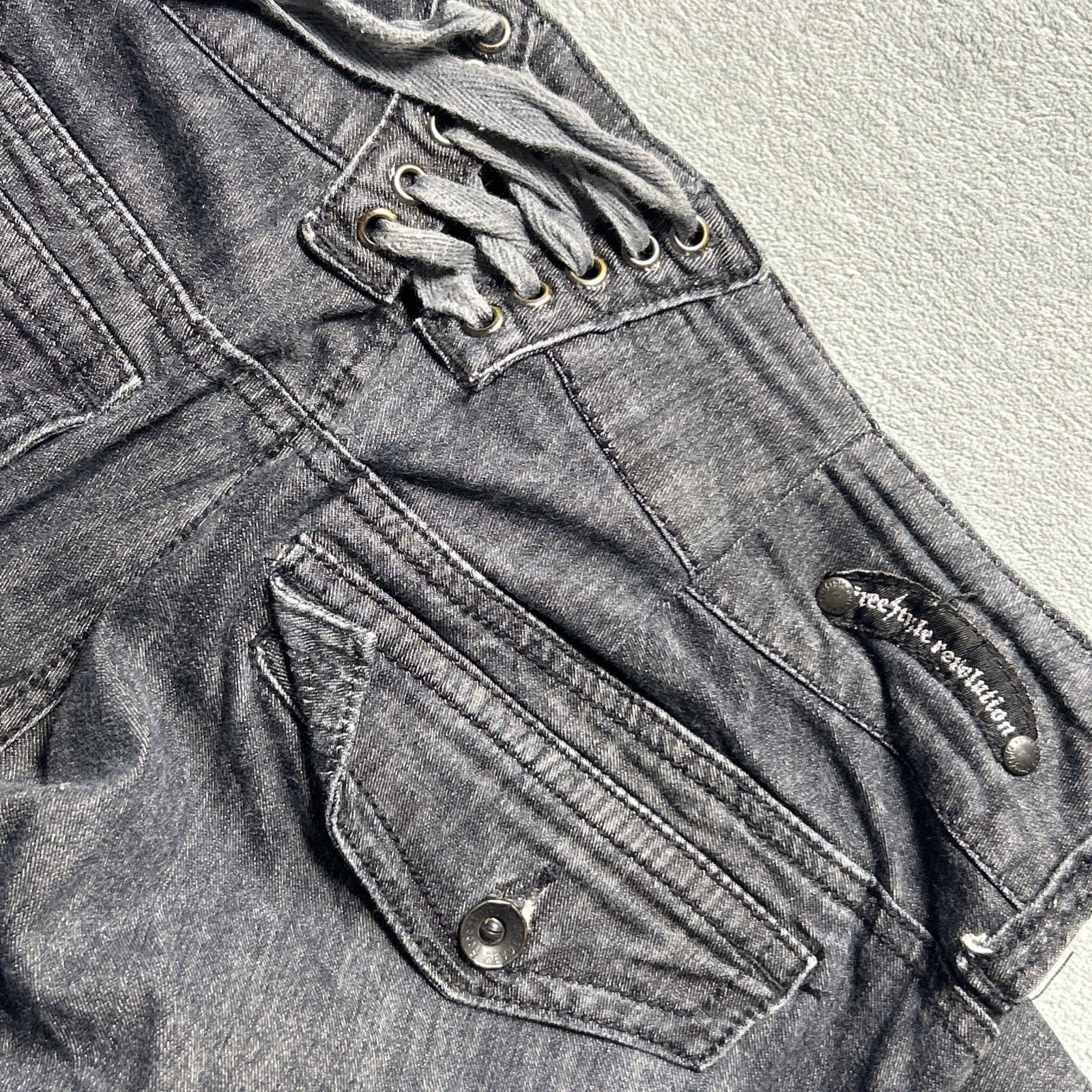 7 For All Mankind Y2k 2000s Tie Closure Beyond Baggy Jeans Womens 18 36x30 Size 36" / US 14 / IT 50 - 4 Thumbnail