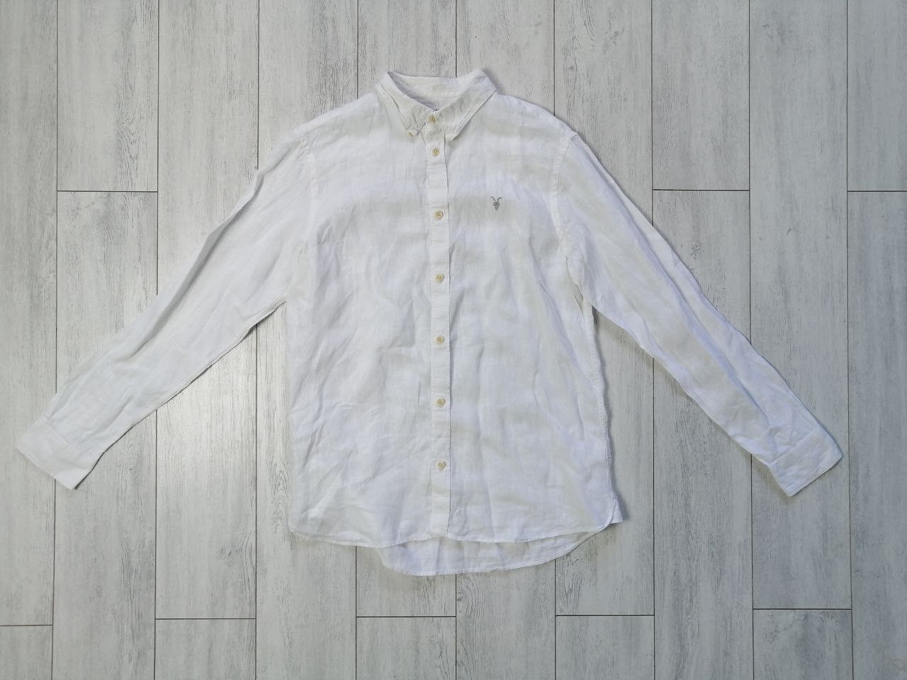 Allsaints White linen shirt All Saints Size US M / EU 48-50 / 2 - 1 Thumbnail