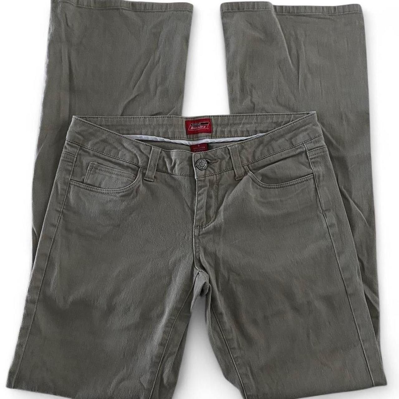 Dickies Low Rise & flared khaki dickies pants Size 27" / US 4 / IT 40 - 1 Thumbnail