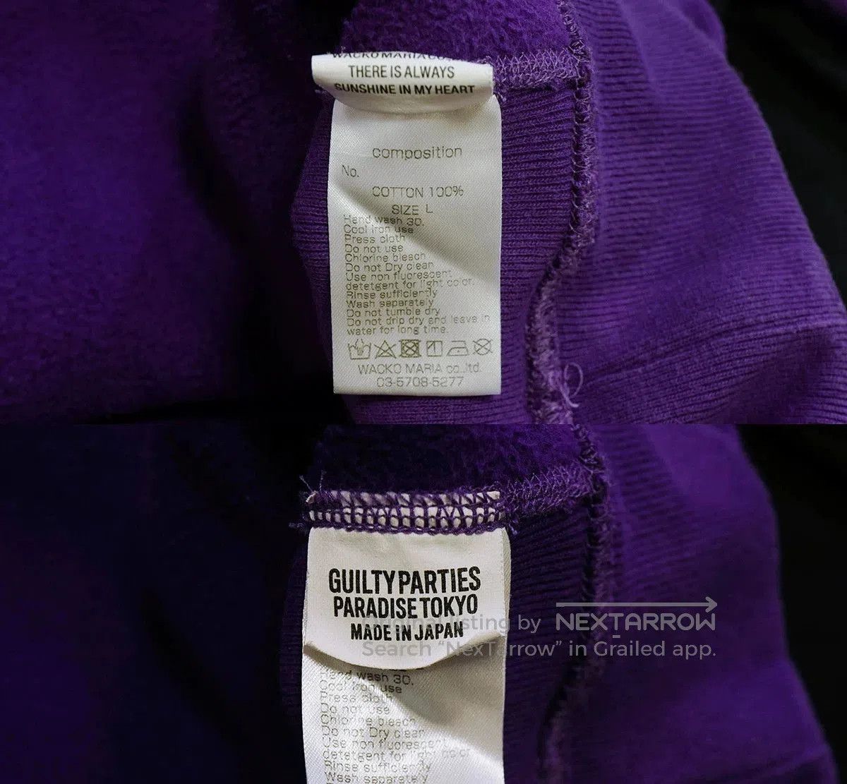 Wacko Maria wacko maria heavy weight hooded sweatshirt. Size US L / EU 52-54 / 3 - 8 Thumbnail