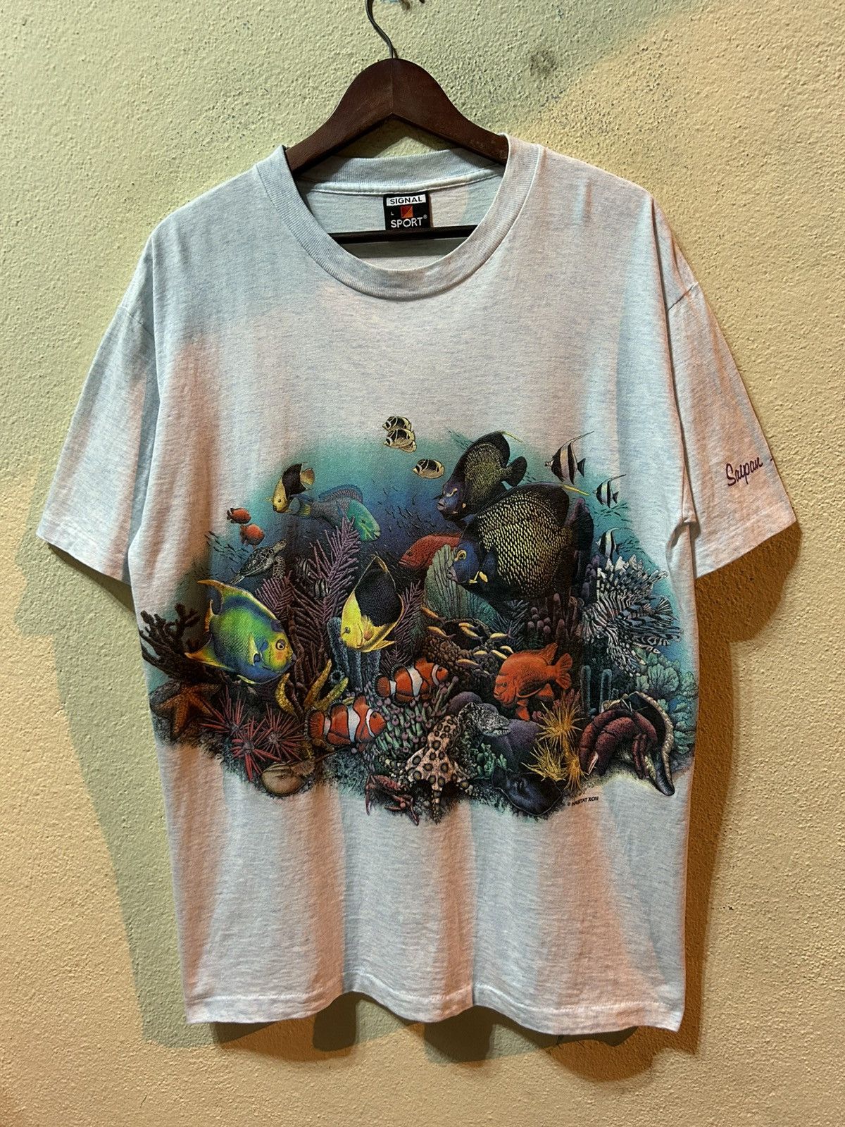 Habitat × Signal Sport Vintage Saipan Island Aqua Marine Habitat Tshirt Size US L / EU 52-54 / 3 - 1 Thumbnail