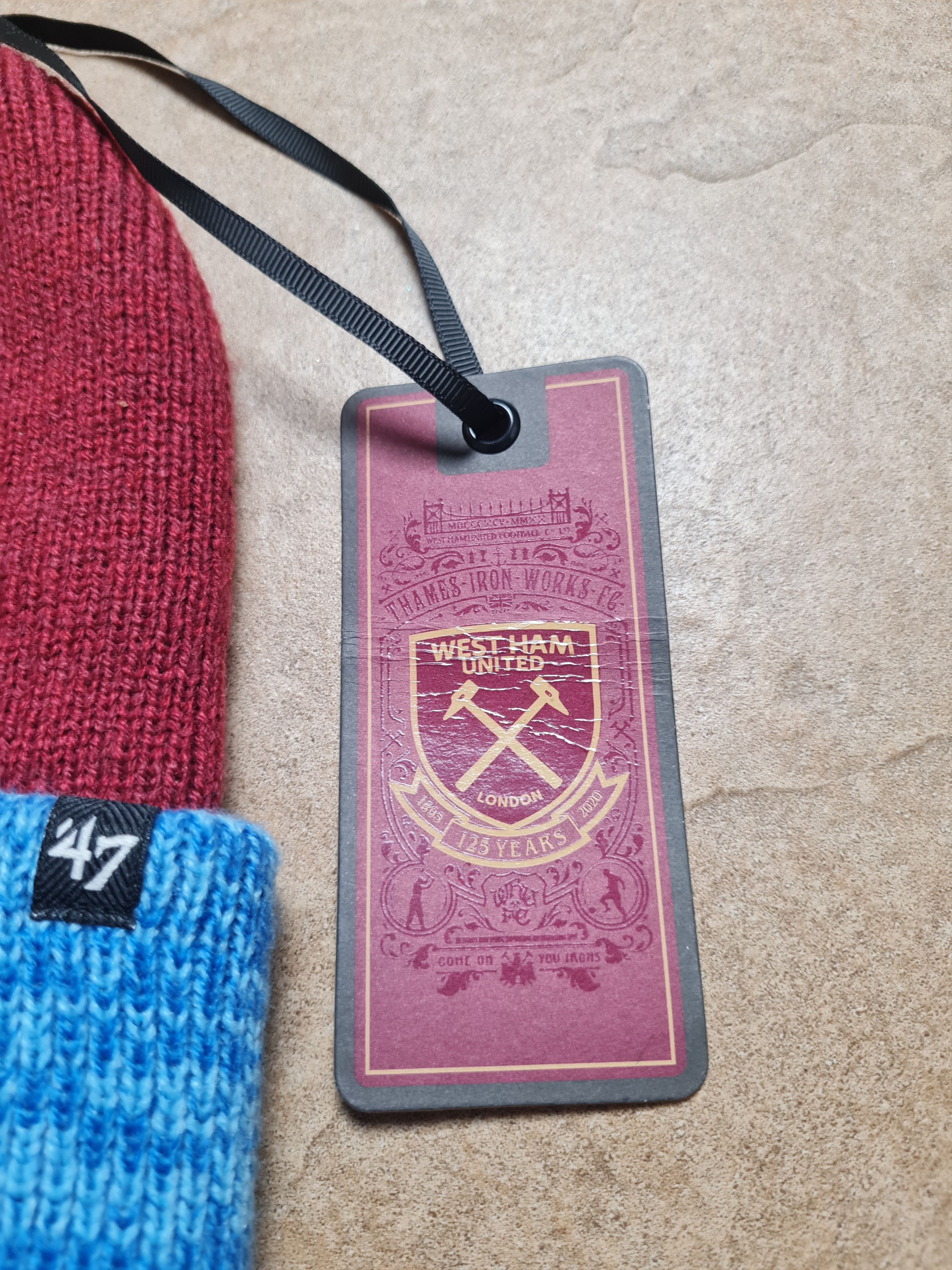 47 Brand 47Brand EPL West Ham United FC Prize Fight Cuff Knit Beanie Size ONE SIZE - 9 Thumbnail