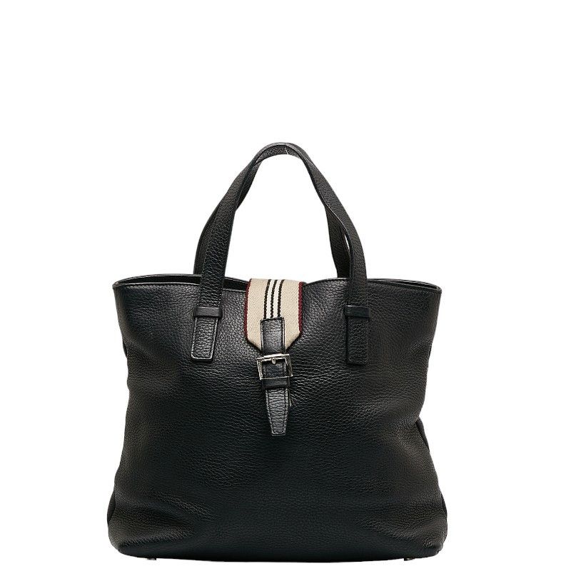 image of Burberry Leather Tote Bag in Black, Women's