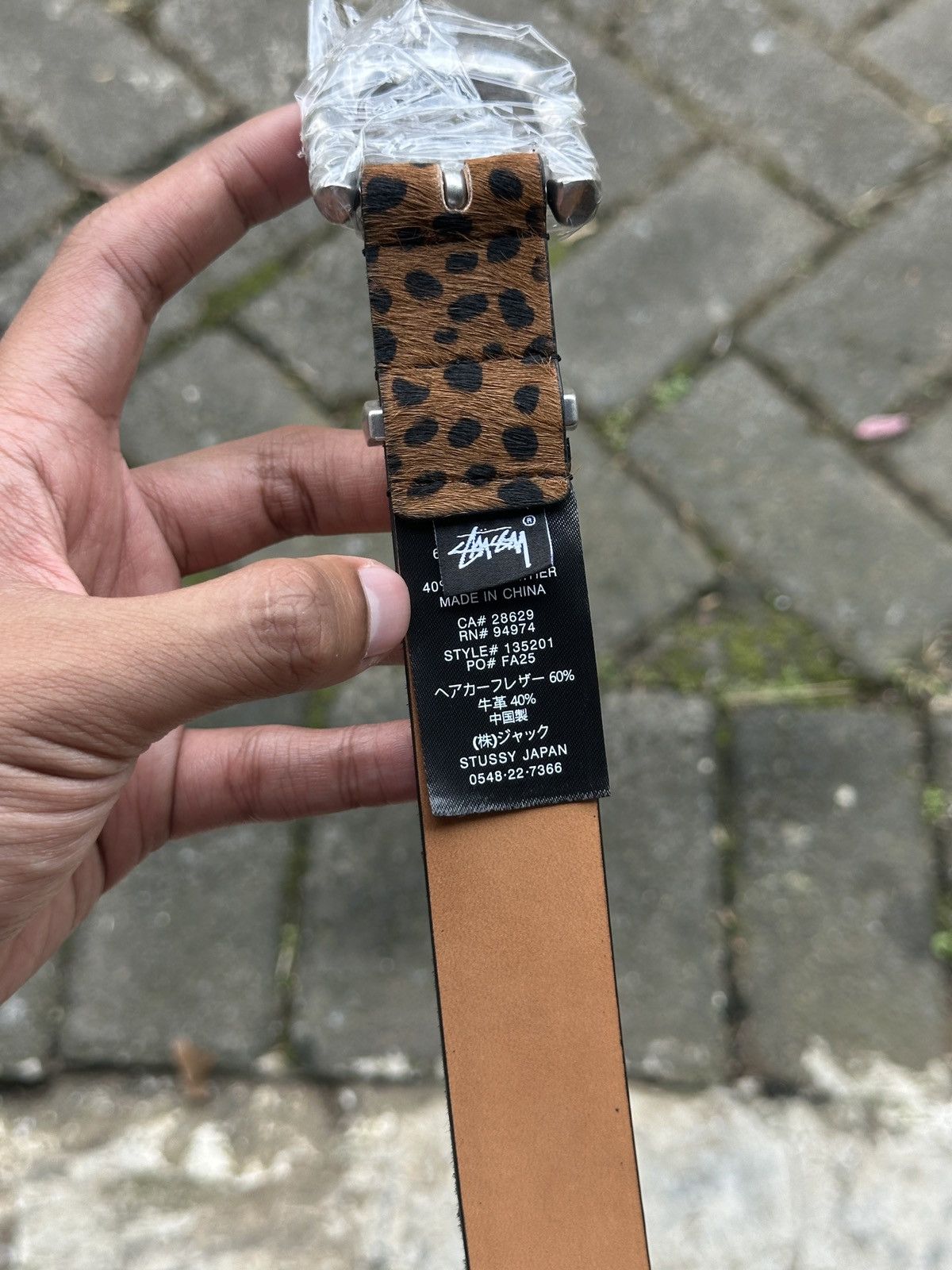 Stussy Stussy Bamboo Buckle belts "Leopard Pattern" Size ONE SIZE - 3 Thumbnail