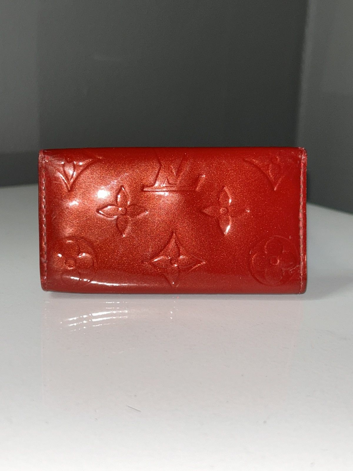 Louis Vuitton Louis Vuitton Red Vernis Leather Key Holder CA0098 Size ONE SIZE - 7 Thumbnail