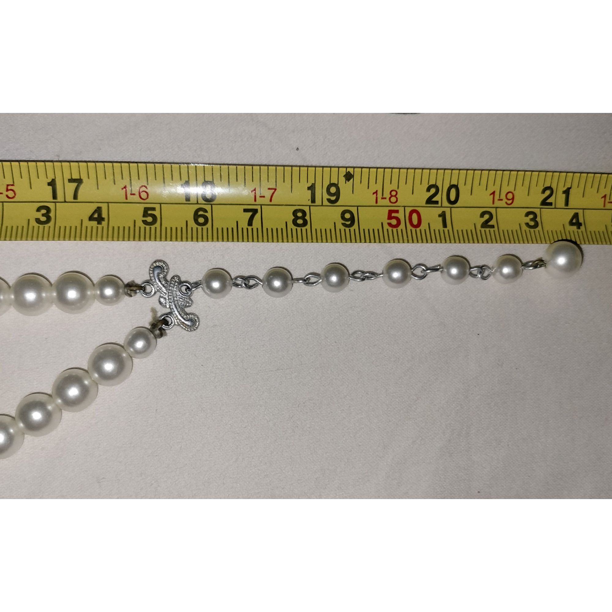 Vintage Vintage Double Strand Faux Pearl Necklace Eggshell Off White Size ONE SIZE - 6 Thumbnail