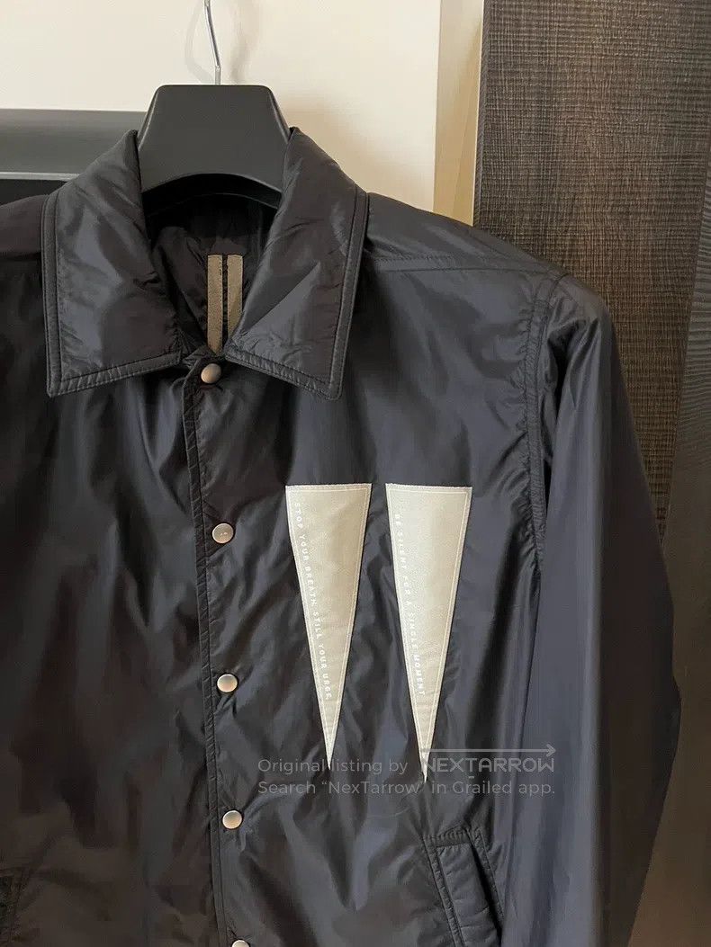 Rick Owens Rick Owens Fall/Winter 23 Black Inverted Triangle Coach Ja Size US L / EU 52-54 / 3 - 3 Thumbnail