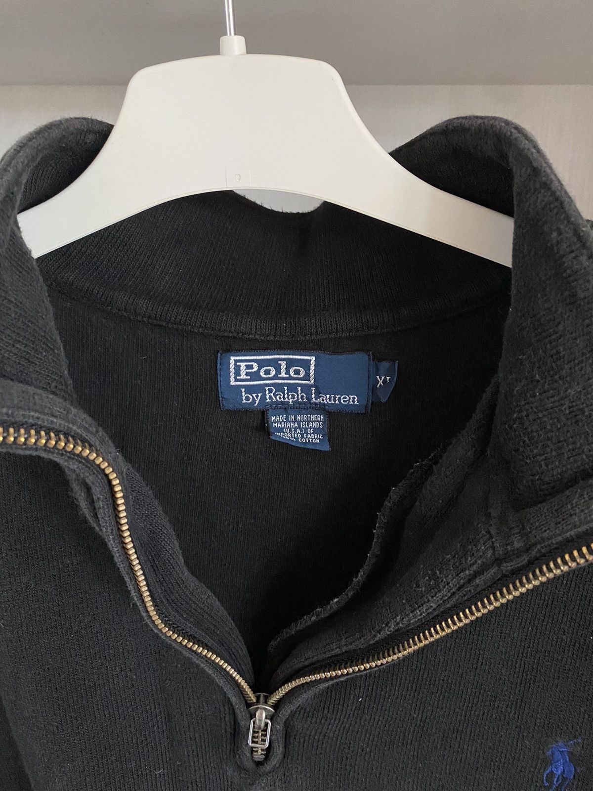 Polo Ralph Lauren Vintage Polo Ralph Lauren Zip Sweatshirt Chief Keef Black XL Size US XL / EU 56 / 4 - 4 Thumbnail
