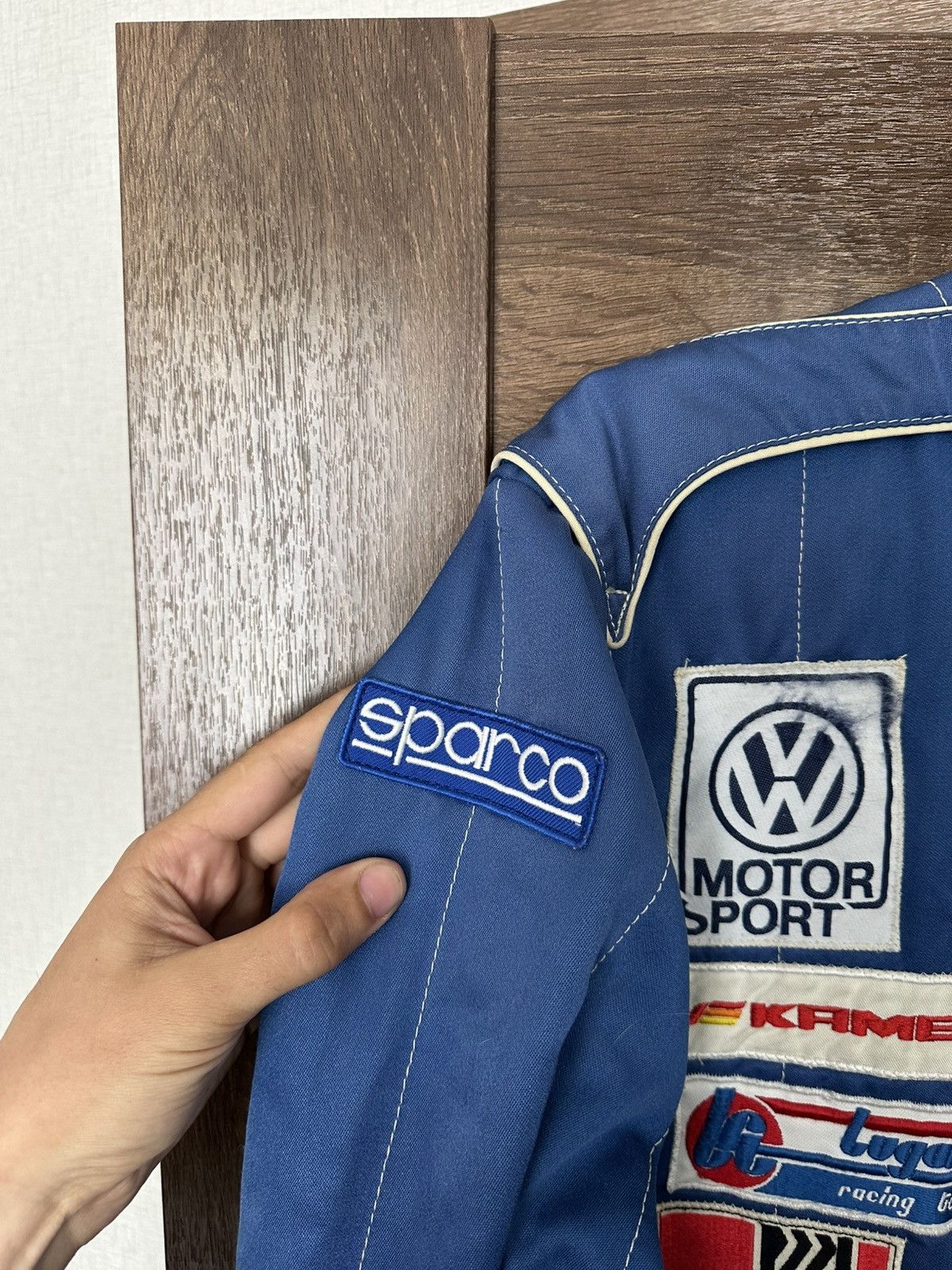 Vintage Volkswagen Vintage Racing Overall Jacket Pants 80s Size US 34 / EU 50 - 9 Thumbnail
