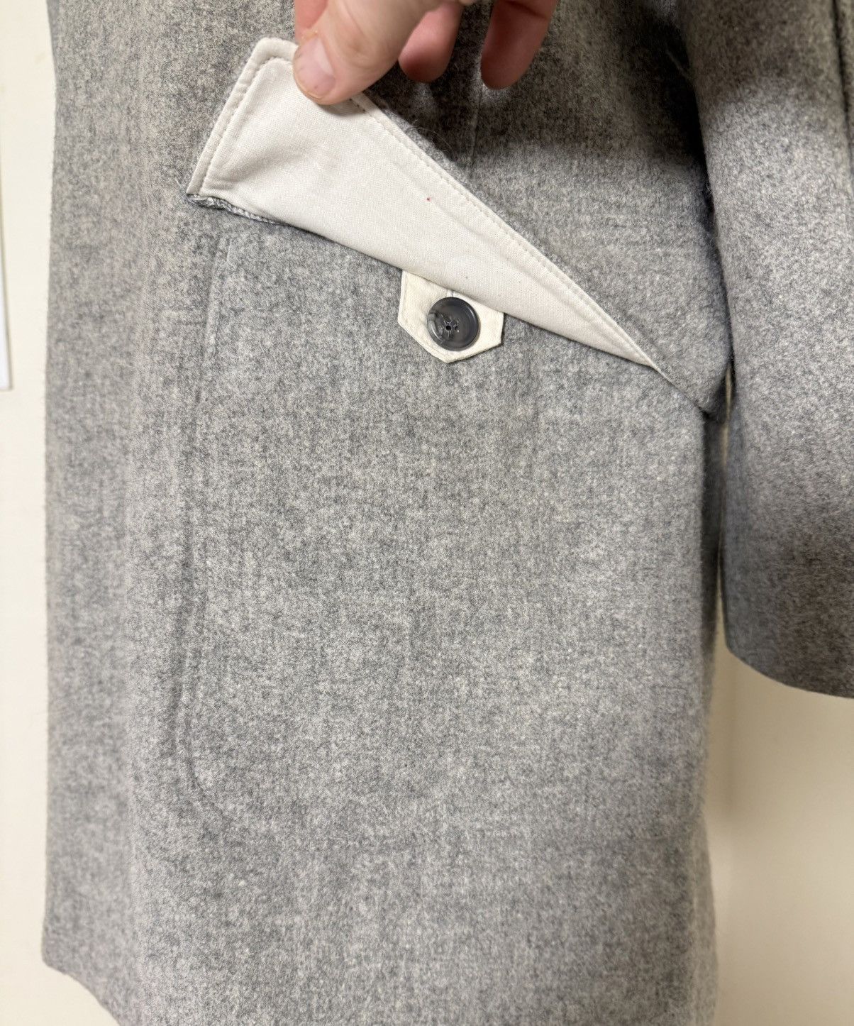 Engineered Garments Engineered Garments Wool Hooded Coat Grey S USA Size US S / EU 44-46 / 1 - 5 Thumbnail