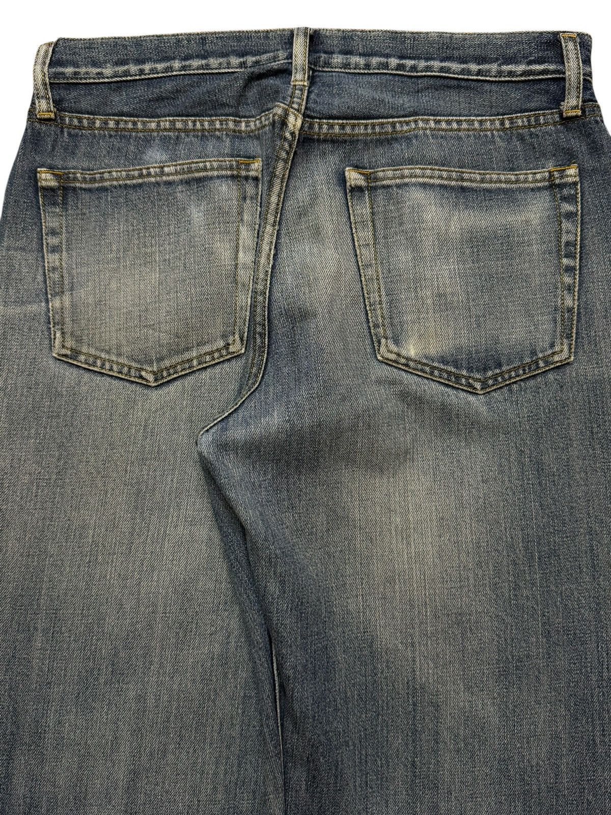 Uniqlo Vintage Y2K Japanese Uniqlo Faded Blue Wash Distress Relaxed Size US 30 / EU 46 - 5 Thumbnail