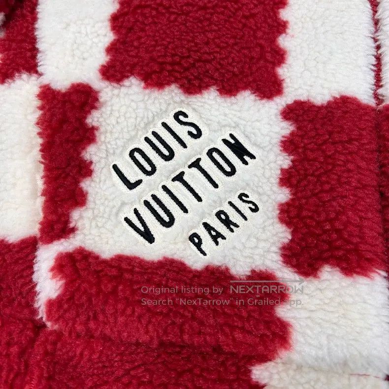 Louis Vuitton Louis Vuitton Red and White Teddy Checker Jacket Size US M / EU 48-50 / 2 - 3 Thumbnail
