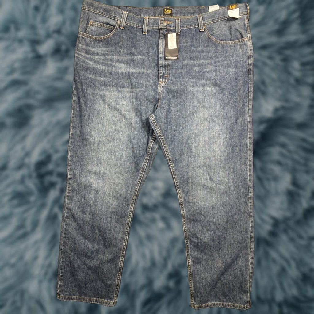 Lee Lee Jeans Men Big & Tall Legendary Relaxed Fit Straight Leg 50x32 Lot Of 2 NEW Size US 34 / EU 50 - 1 Thumbnail
