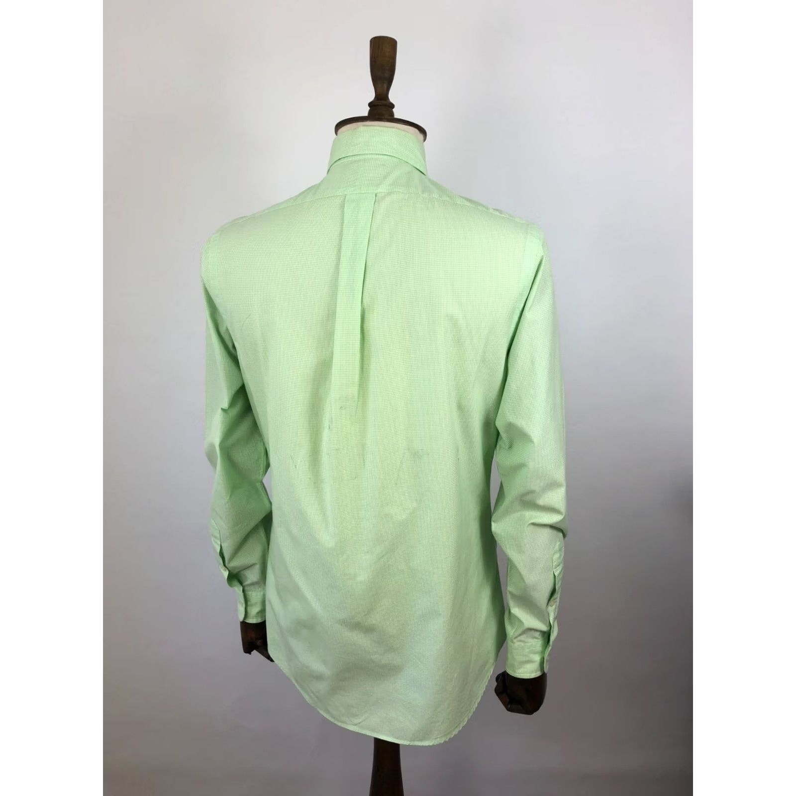 Ralph Lauren Ralph Lauren Shirt Mens 15.5 Green Men Size Cotton Micro Check Size US L / EU 52-54 / 3 - 3 Thumbnail