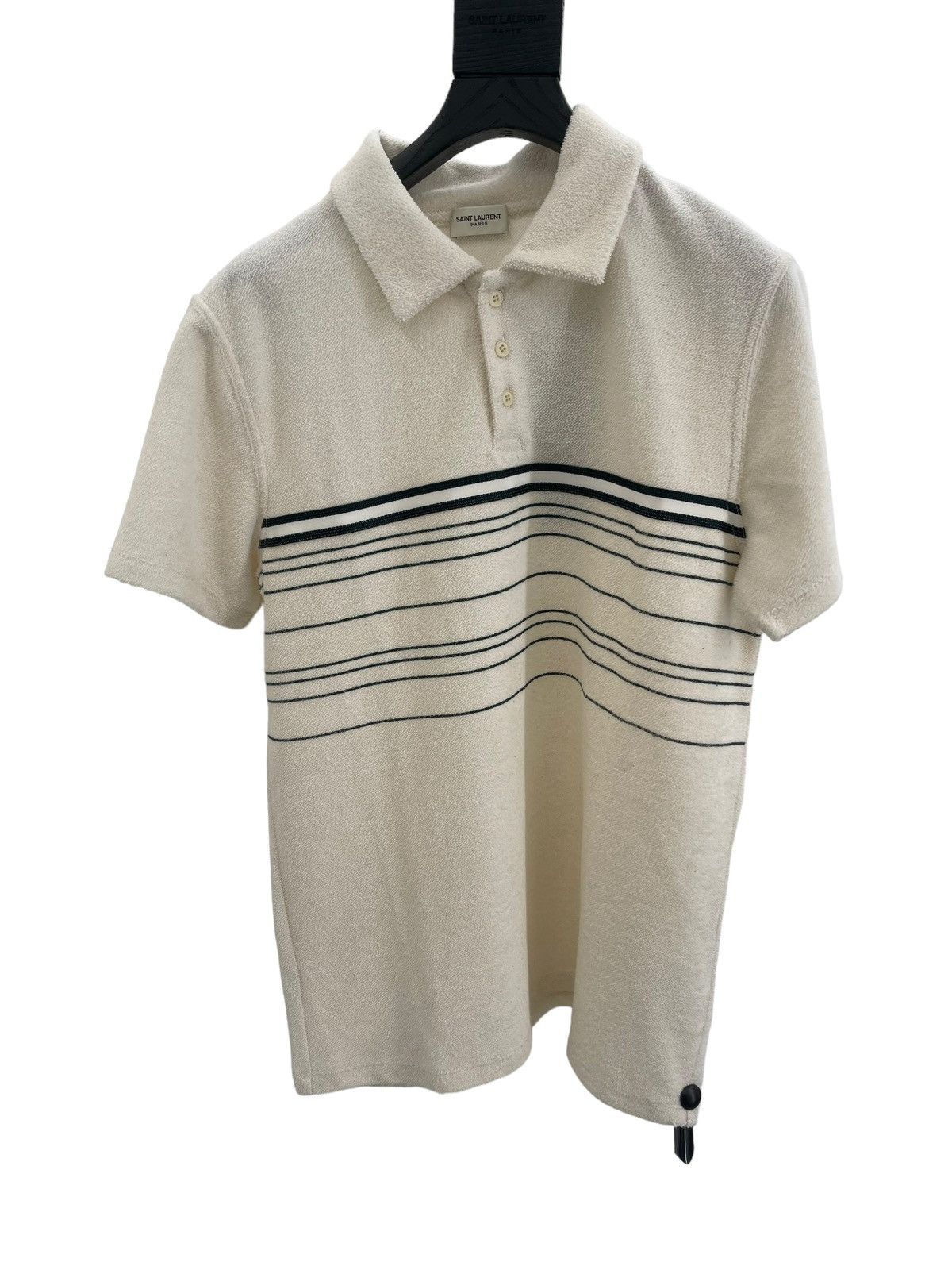 Saint Laurent Striped polo shirt in cotton
