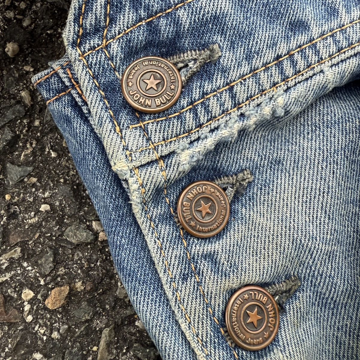 Johnbull VINTAGE 90' JOHN BULL OVERALL RUSTY DENIM JEAN PANTS Size US 34 / EU 50 - 9 Thumbnail