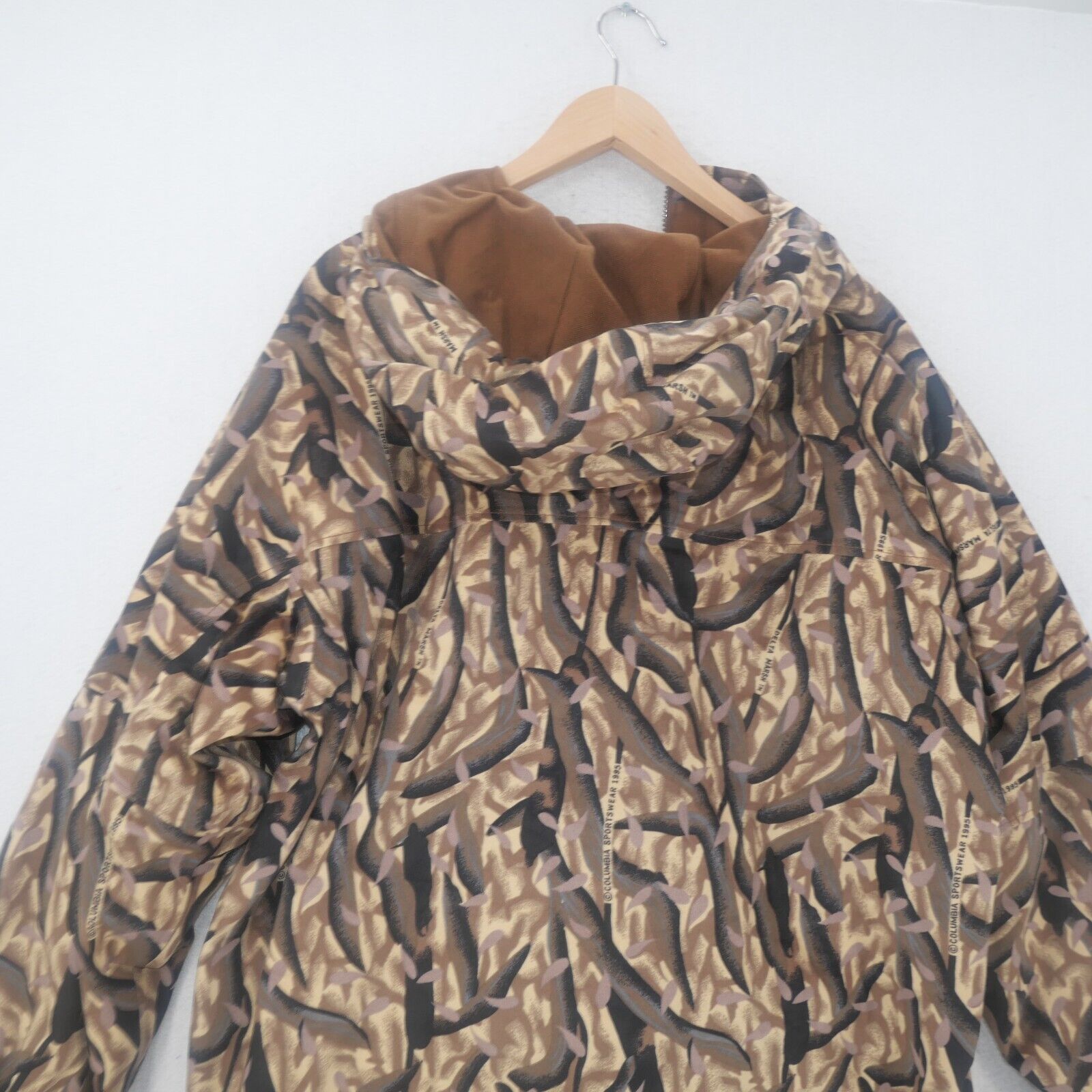 Columbia Vintage Columbia Delta Marsh Hooded Camo Jacket Hunting 1995 Size US XL / EU 56 / 4 - 9 Thumbnail