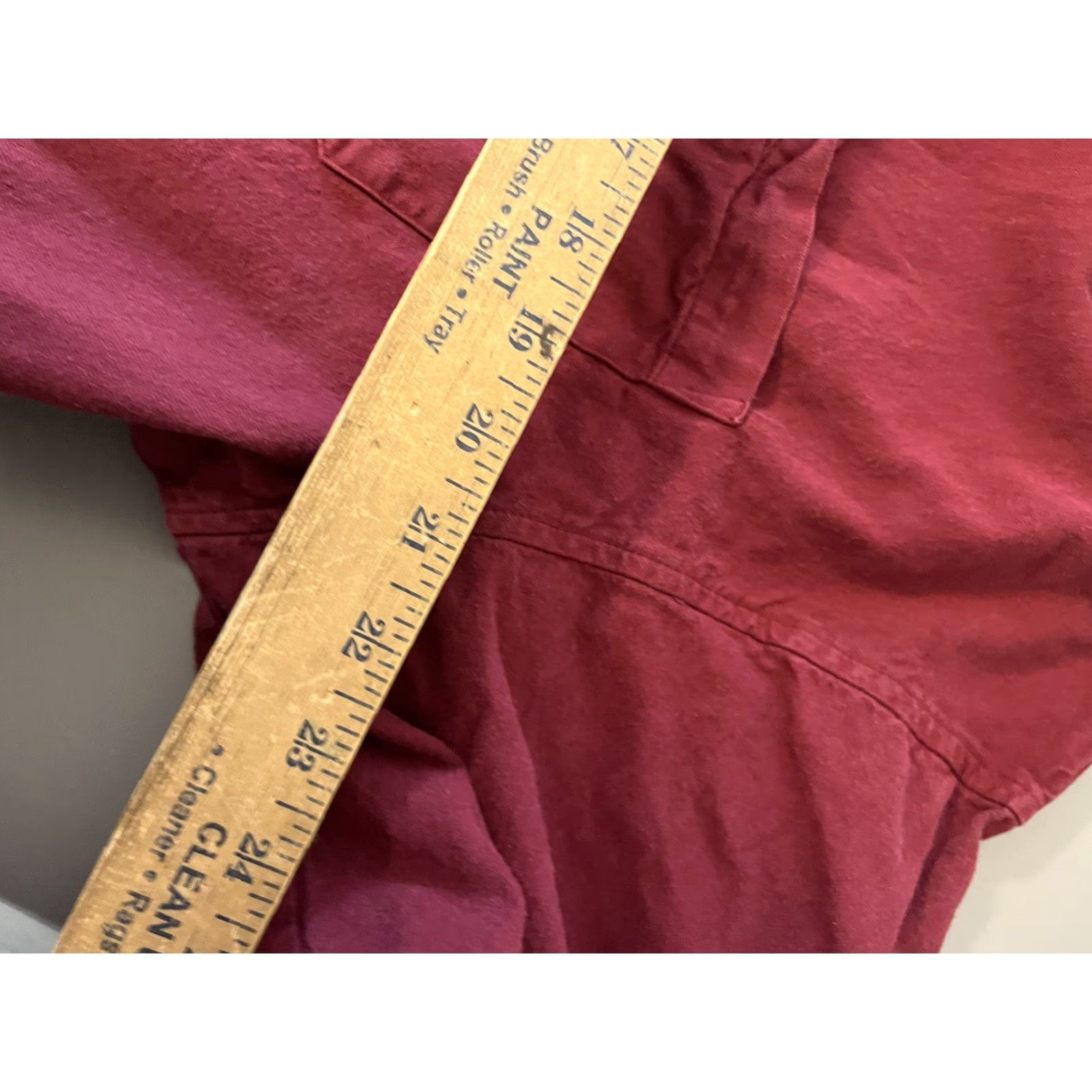 Guess VINTAGE Guess Georges Marciano Dress Shirt Mens Size L Red Long Sleeve Button-Up Shirt Size 42R - 5 Thumbnail