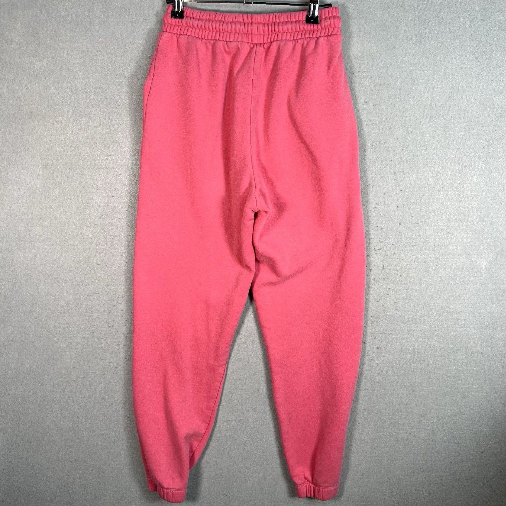 Zara ZARA Athletic Sweatpants Women's Small Pink Drawstring Pocket Activewear Size 24" / US 00 / IT 34 - 7 Thumbnail