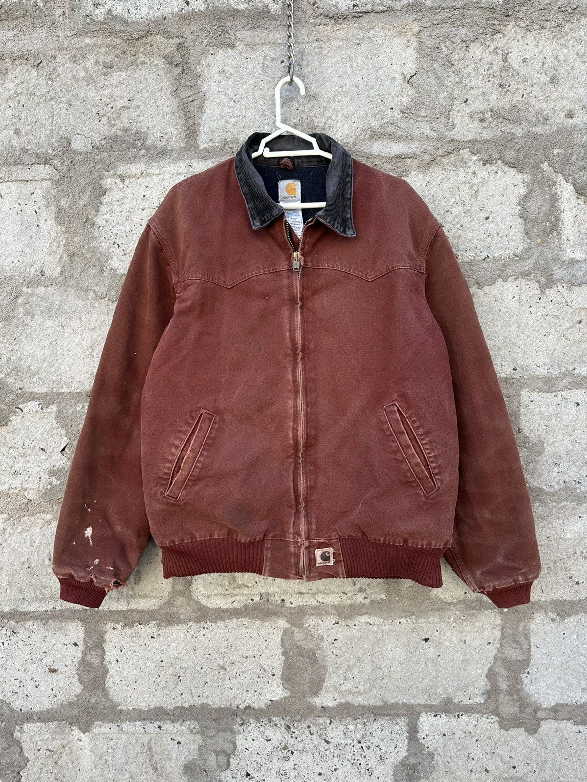 Carhartt × Vintage Fades Reddish Brown Carhartt J14 CLY Duck jacket Size US L / EU 52-54 / 3 - 1 Thumbnail
