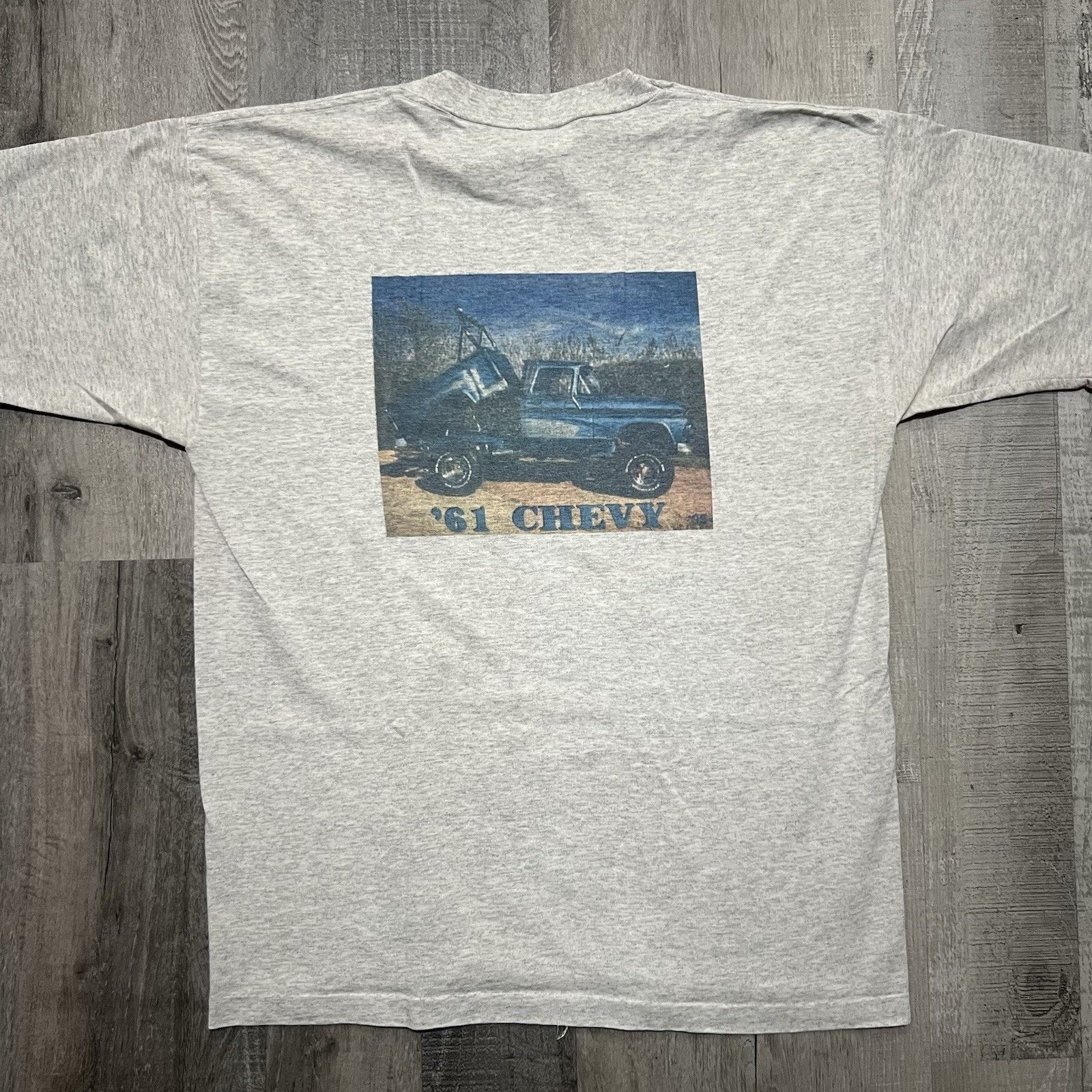 Other VTG 1961 Chevy Truck T Shirt Grey 90s Distressed Blank Shirt Size US M / EU 48-50 / 2 - 1 Thumbnail