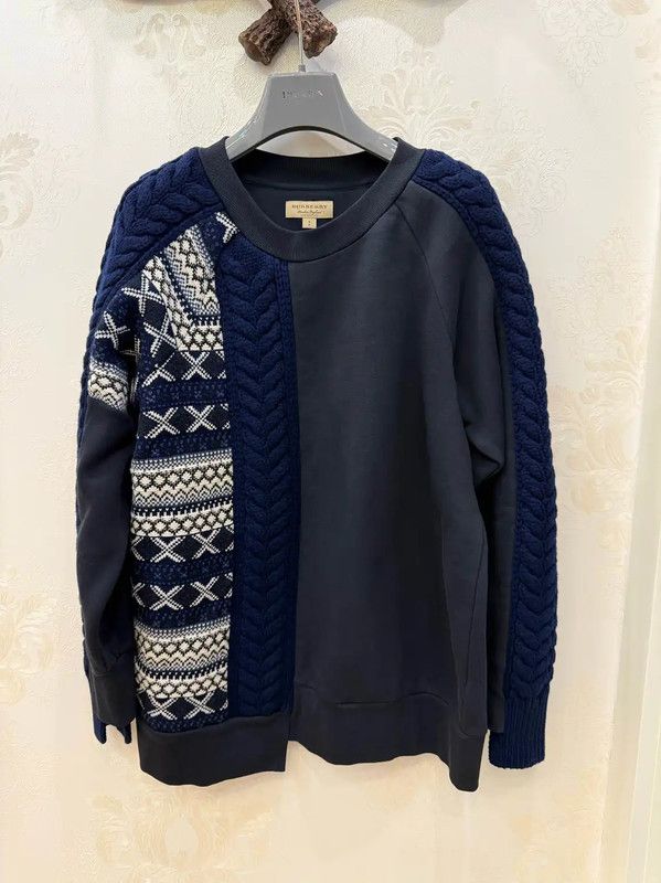 Burberry Burberry Women's Dark Blue Long Sleeve Sweatshirt Size S / US 4 / IT 40 - 1 Thumbnail
