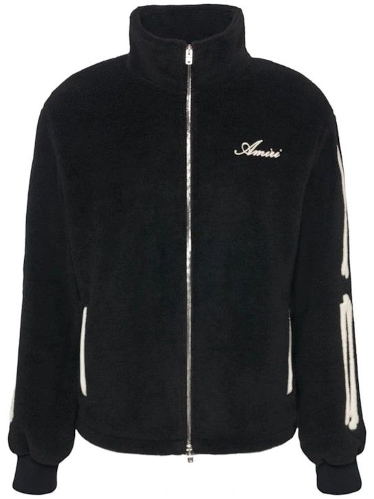 Amiri o1lsvrm0425 Bones teddy jacket in Black Size US M / EU 48-50 / 2 - 1 Thumbnail