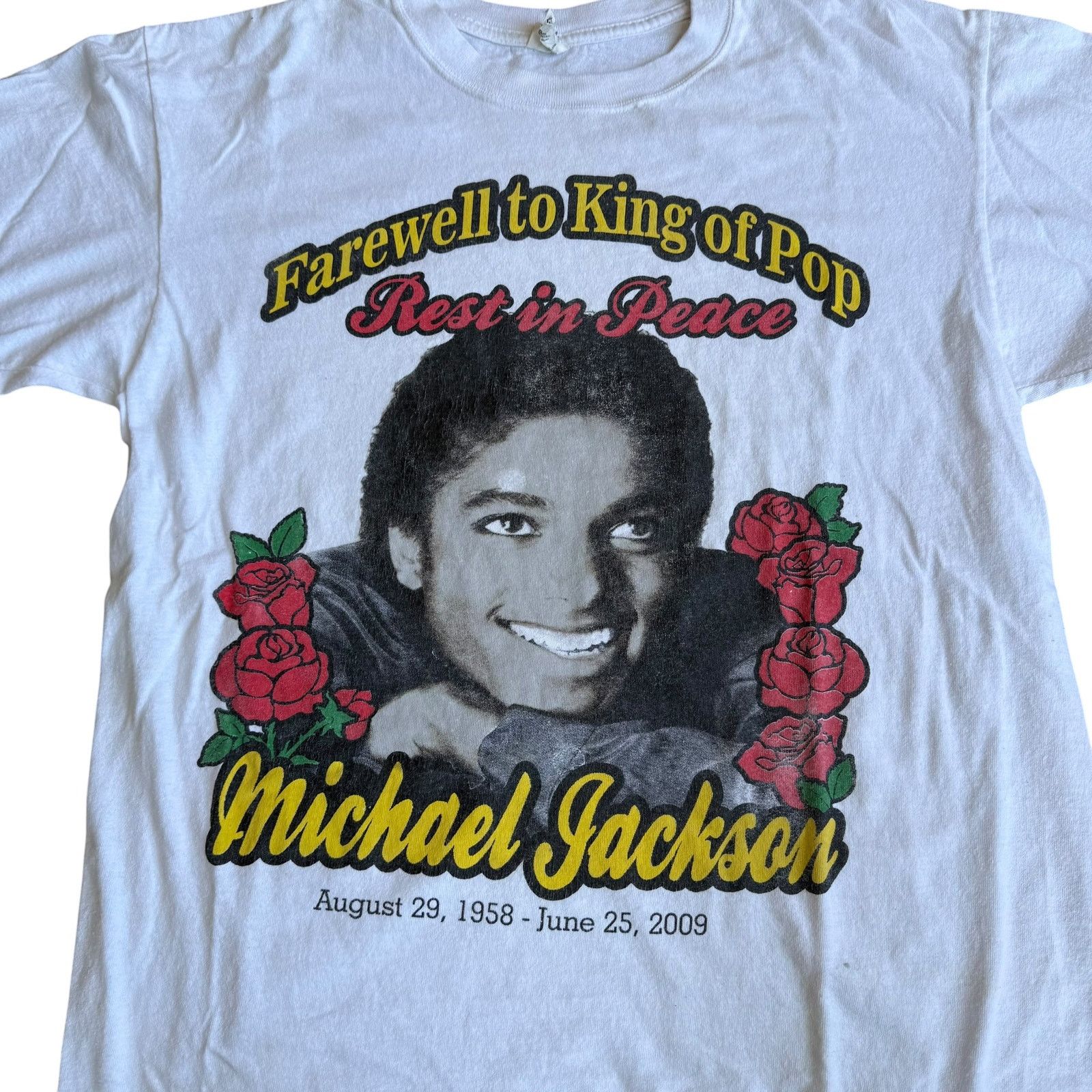 Anvil Vintage Farewell King of Pop Michael Jackson Shirt Large Size US L / EU 52-54 / 3 - 2 Thumbnail
