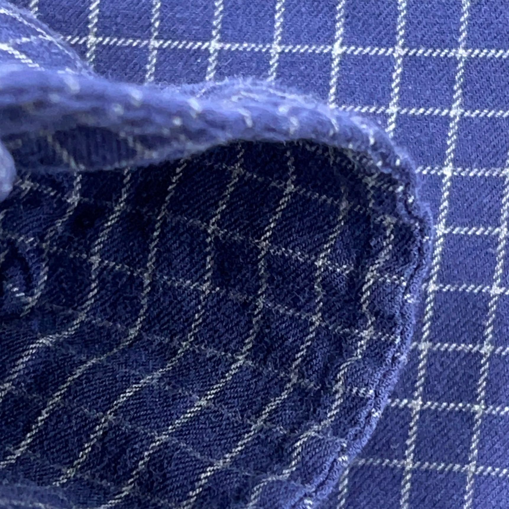 Ralph Lauren Ralph Lauren Button-Up Shirt Men Large Blue Plaid Flannel BLAKE Regular Fit Size 42R - 6 Thumbnail