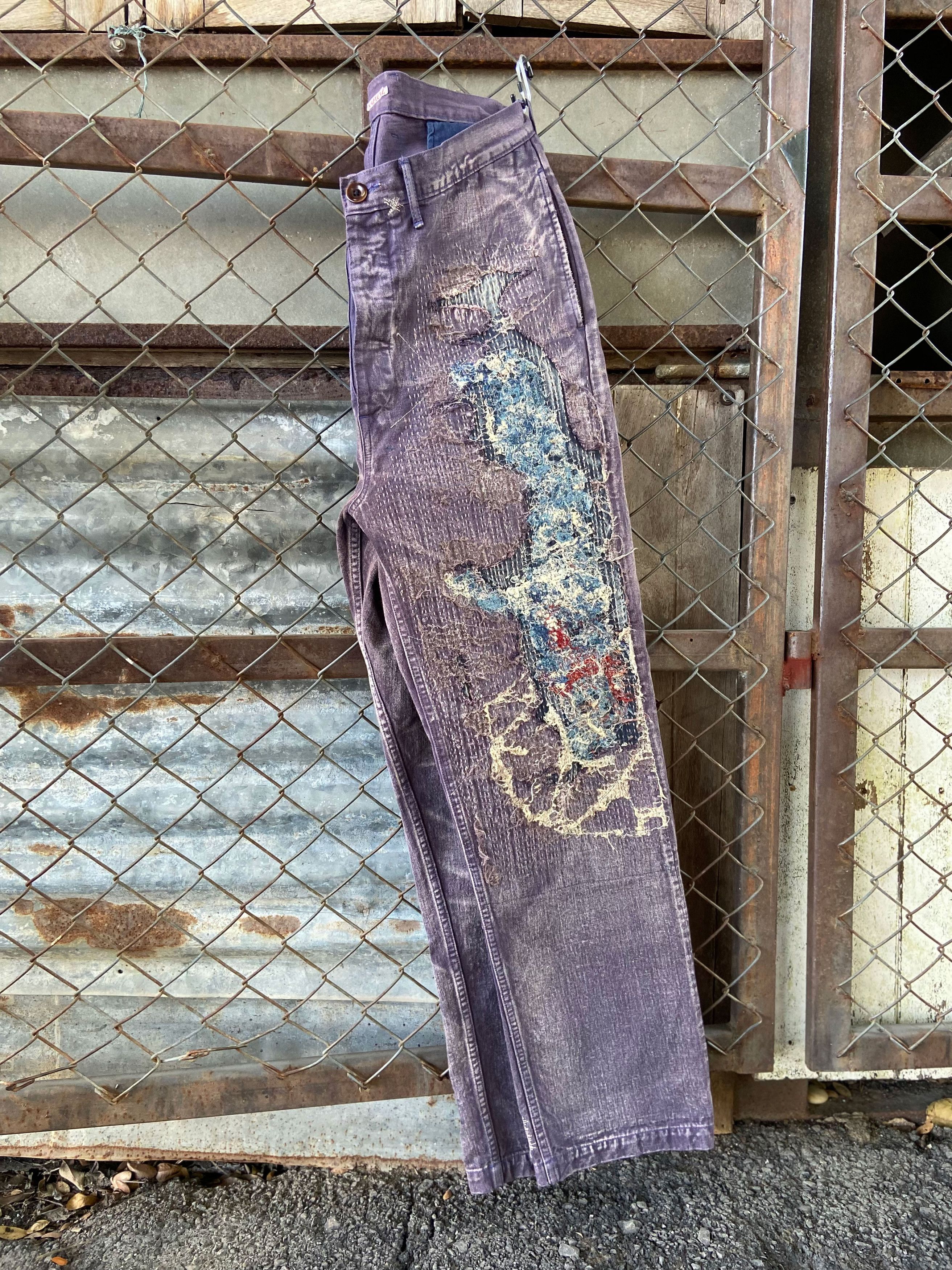 Kapital Rare* Kapital Kountry Boro pants Yagu damages chino Sashiko Size US 31 - 9 Thumbnail