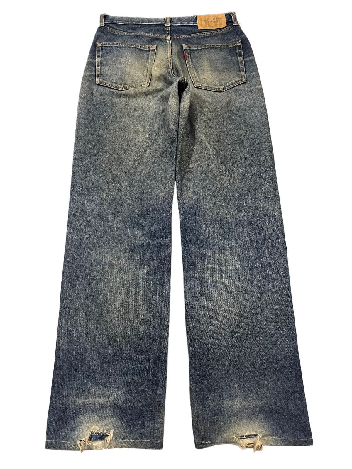 Sugar Cane Vintage Japanese Brand Mud Wash Distress Loose Jeans Size US 29 - 2 Thumbnail