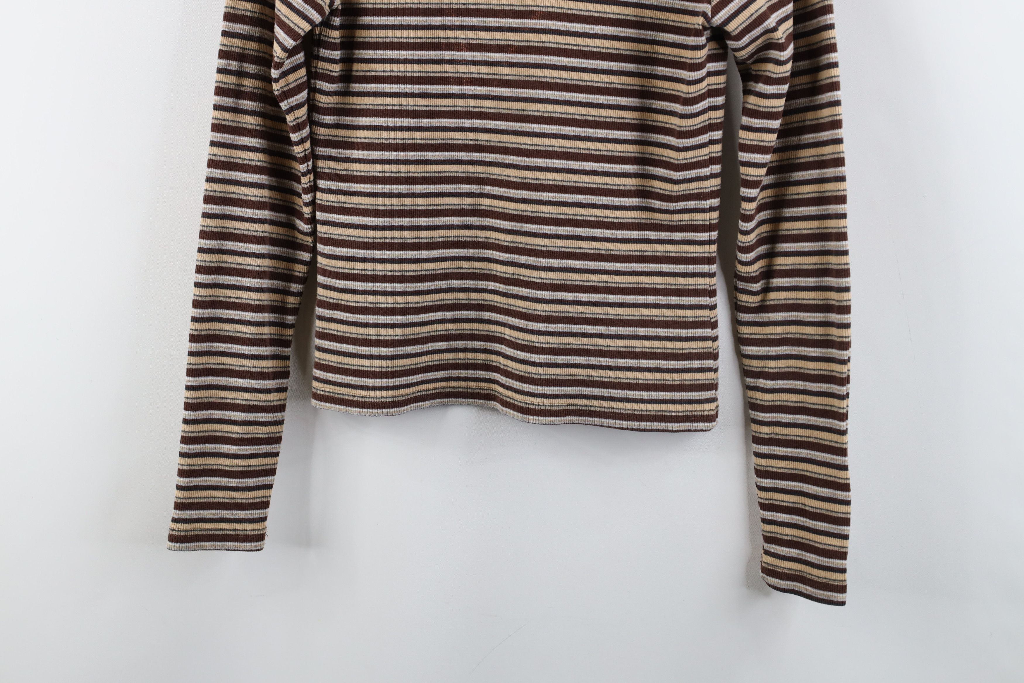 Vintage Vintage 90s Streetwear Ribbed Knit Turtleneck T-Shirt Size M / US 6-8 / IT 42-44 - 3 Thumbnail