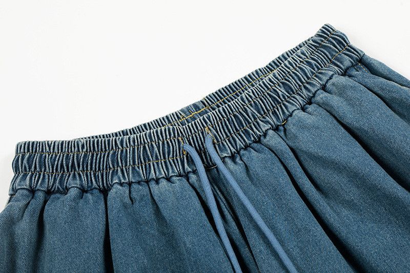 Vintage Washed & Distressed Wide-Leg Curved-Seam Jeans Size US 32 / EU 48 - 3 Thumbnail