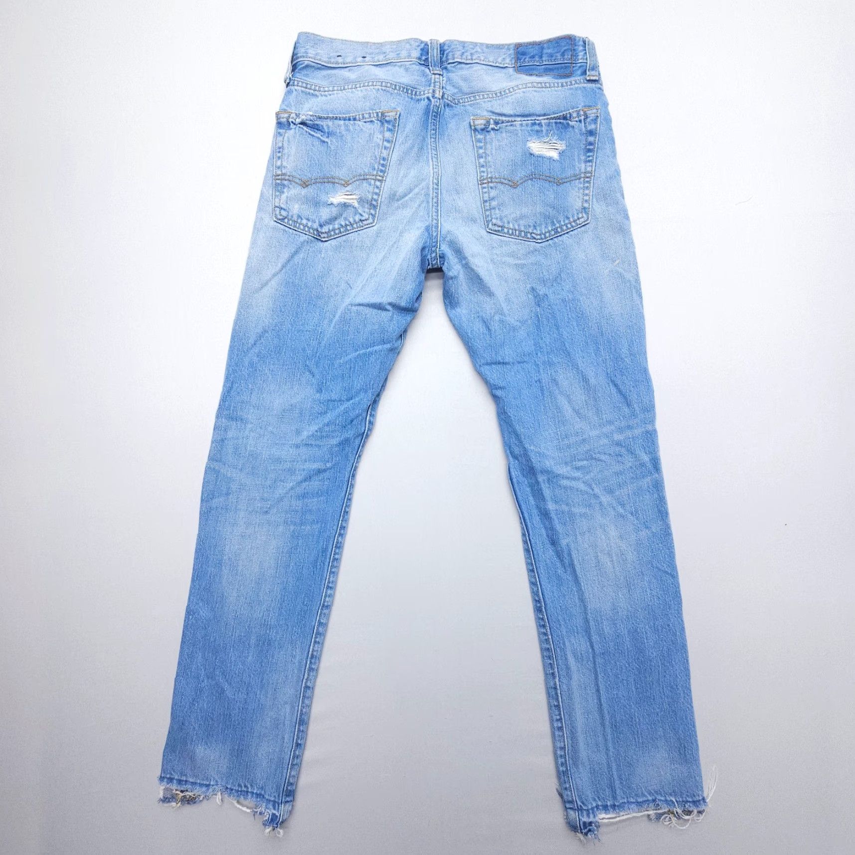 American Eagle Outfitters VINTAGE American Eagle Outfitters Slim Distressed Jeans Mens 30 x 30 Blue 100% Cotton Denim Size US 30 / EU 46 - 2 Thumbnail
