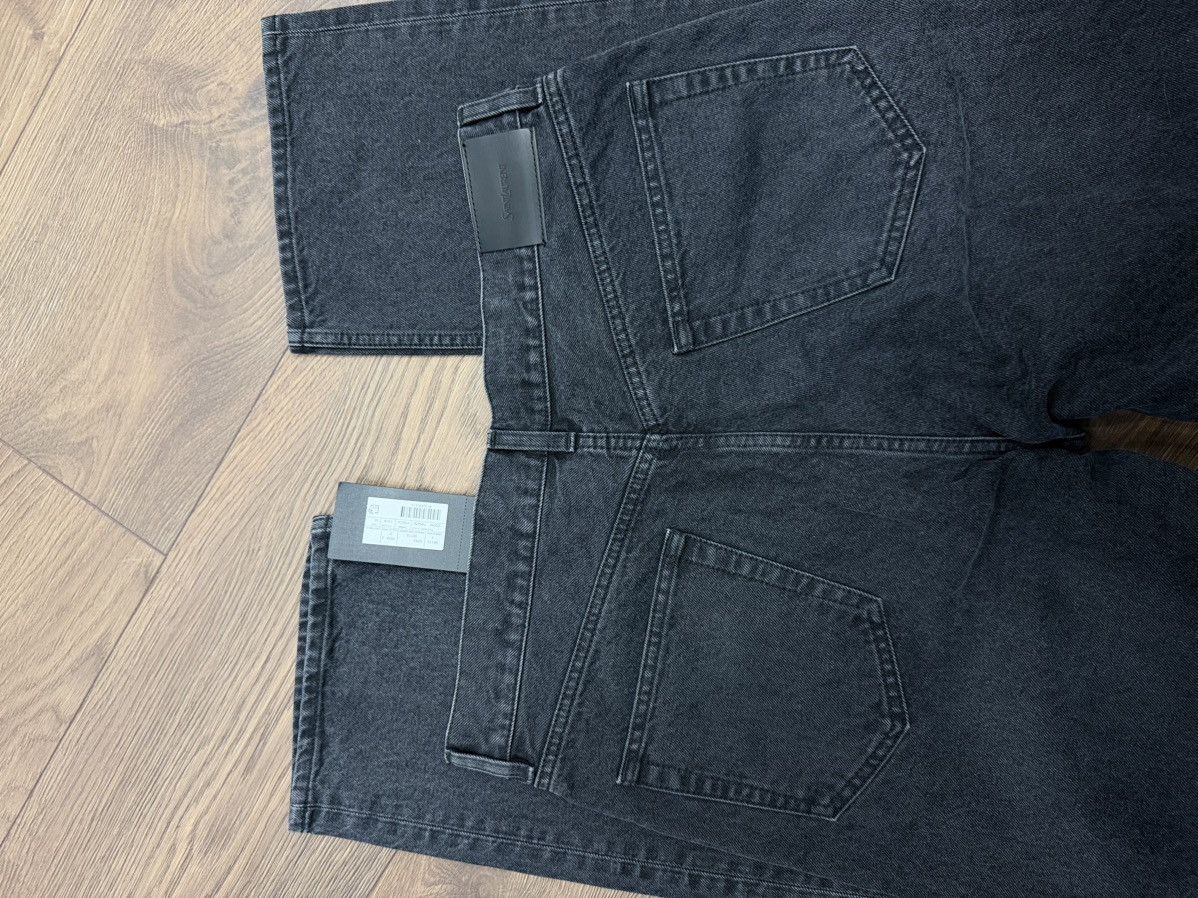 Saint Laurent Paris SAINT LAURENT Paris Straight-Leg Black Denim Jeans (Size 31) Size US 33 - 7 Thumbnail