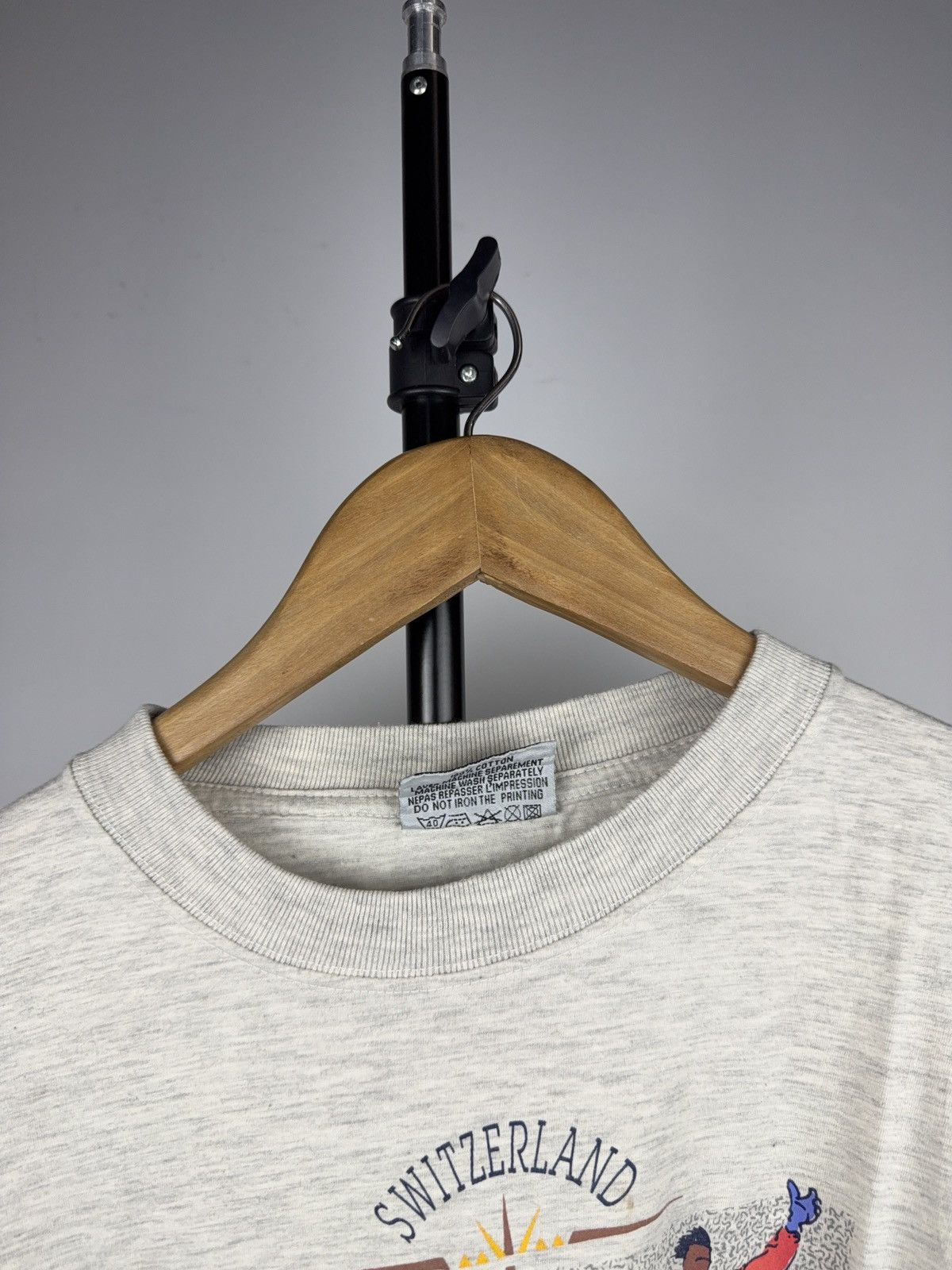 Vintage 90s Vntg Switzerland Kleine Scheidegg Jungfrau Graphic Tee Size US L / EU 52-54 / 3 - 7 Thumbnail