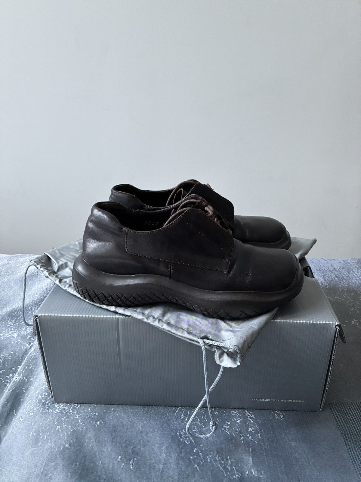 Prada FW1999 Prada Chunky Vibram Low Brown Leather Boots Size US 6.5 / IT 36.5 - 3 Thumbnail