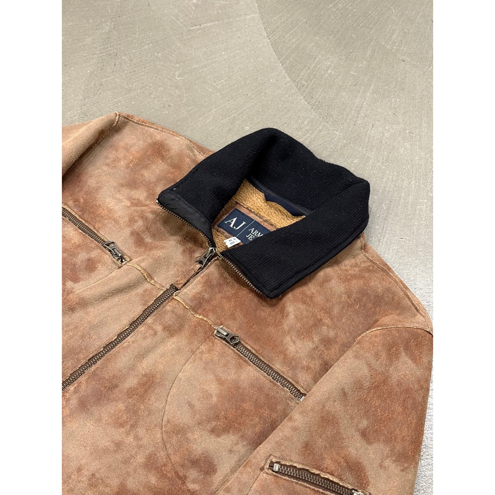 Giorgio Armani 2000s Armani faded faux shearling jacket Size US M / EU 48-50 / 2 - 3 Thumbnail