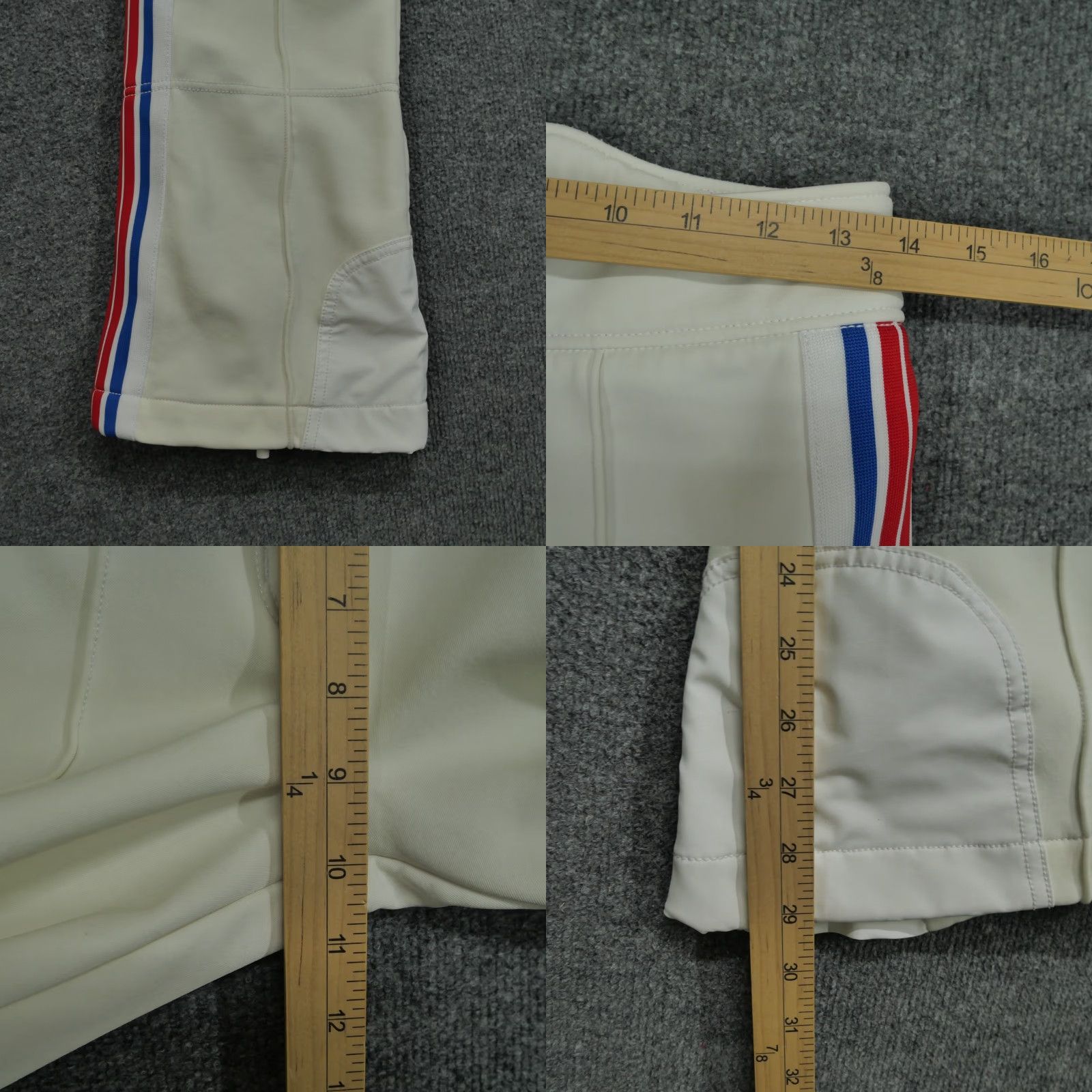 Vintage Toni Sailer Snow Pants Womens 36 White Side Striped Ski Snowboard Luella 28x29 Size 25" / US 0 / IT 36 - 8 Thumbnail