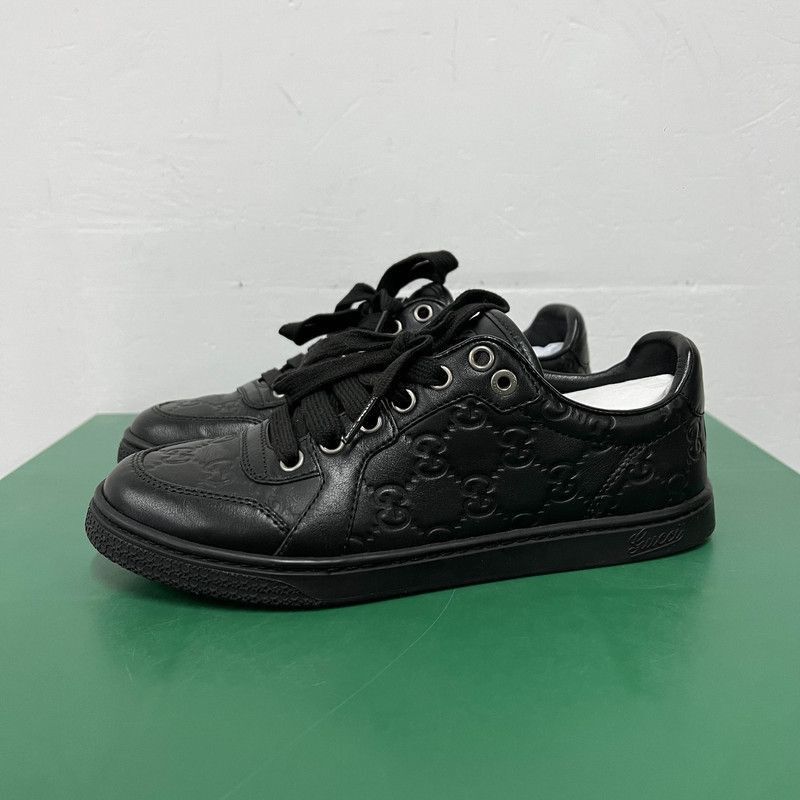 Gucci Gucci Classic Black Low-Top Casual Sneakers Size US 5.5 / EU 38 - 1 Thumbnail