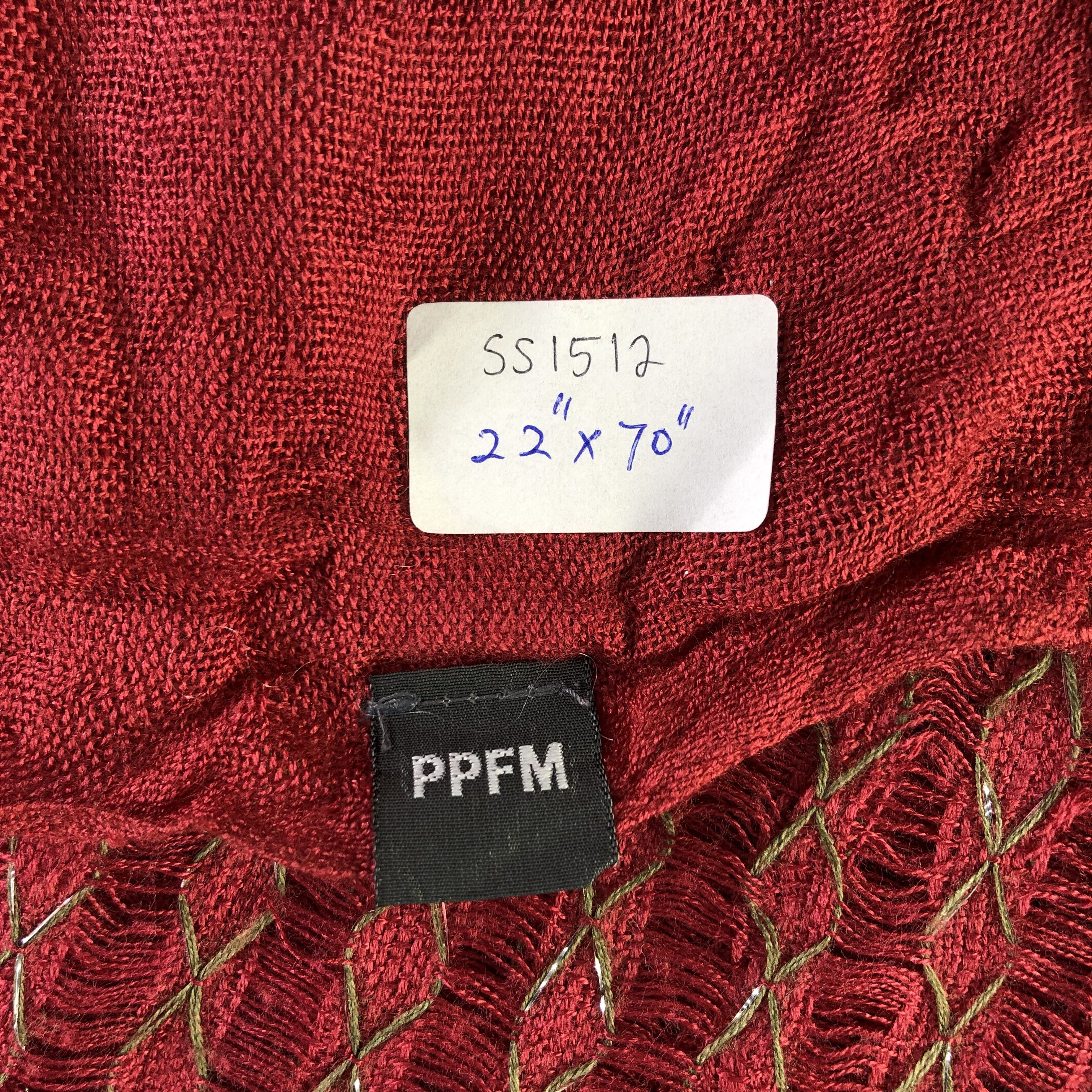 PPFM PPFM Oversize Scarf / Muffler / Neckwear SS1512 Size ONE SIZE - 7 Thumbnail
