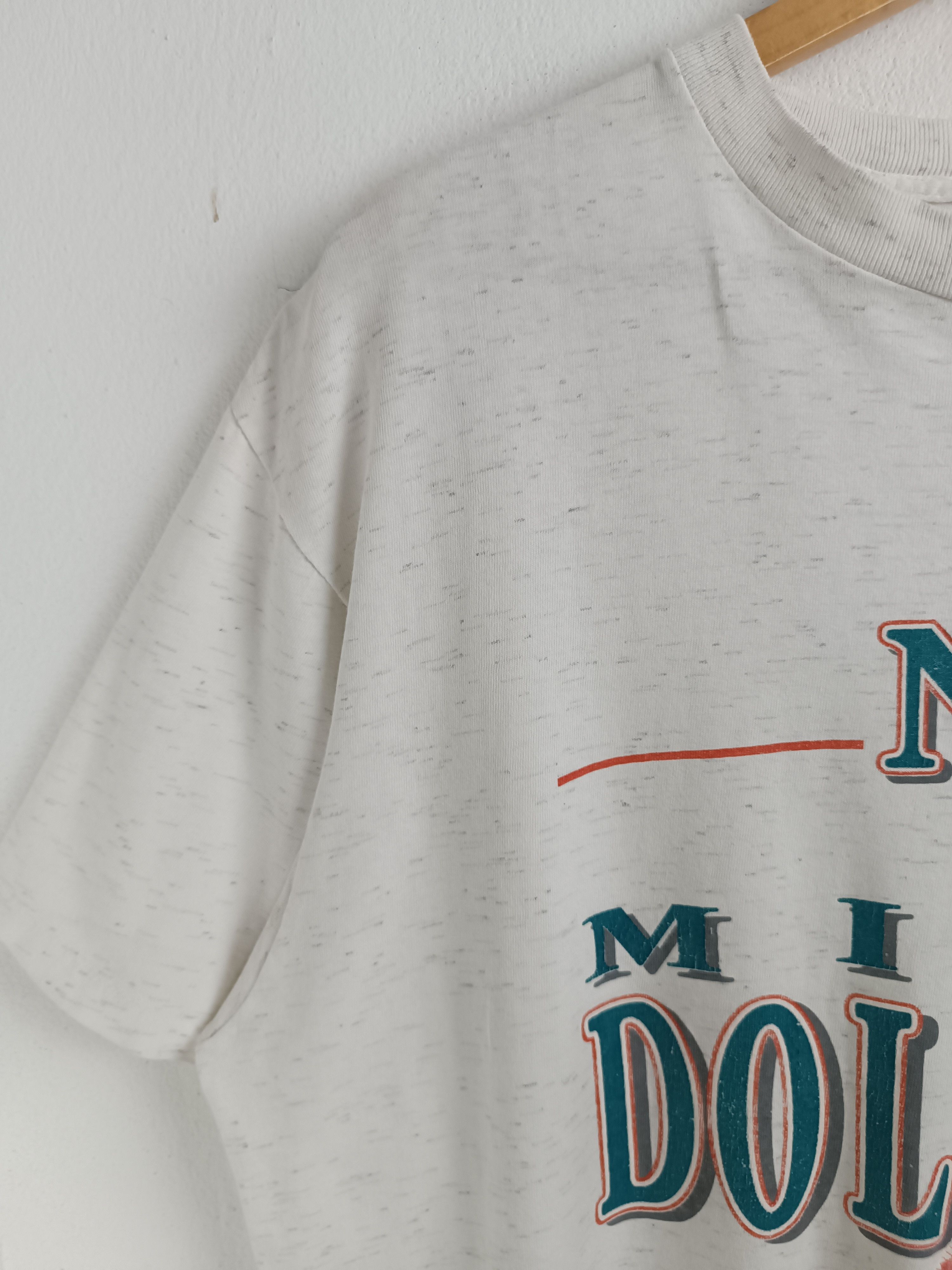 NFL VINTAGE 90'S MIAMI DOLPHINS NFL CLASSIC LOGO TEE VERY RARE Size US XL / EU 56 / 4 - 5 Thumbnail