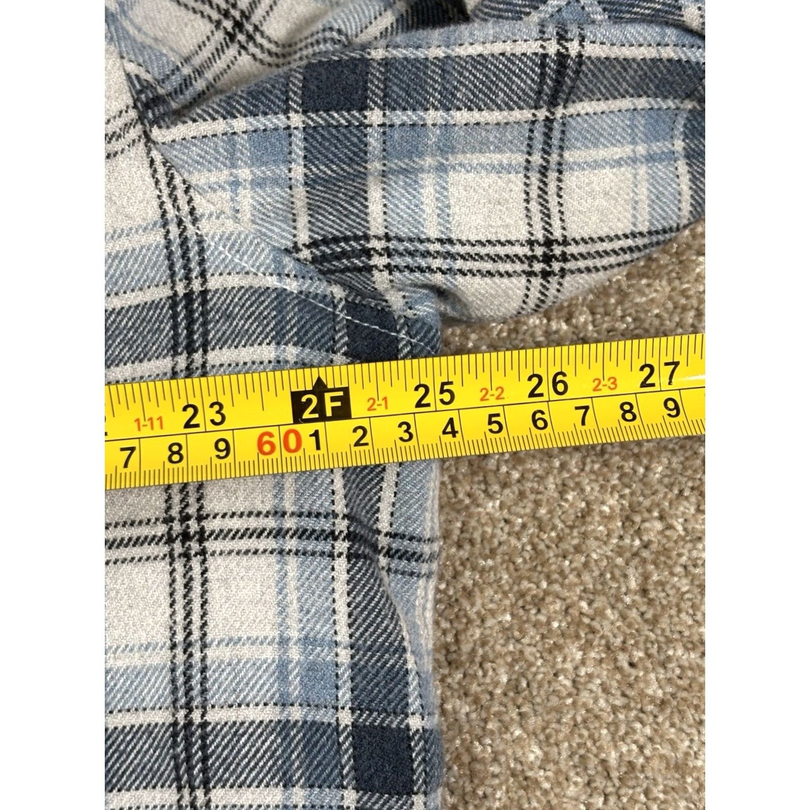 johnnie-O VINTAGE Johnnie-O Flannel Jacket Shacket Blue Sherpa Lined • Men’s XL Shirt Mens Blue Plaid 50 Chest 3-Front Pockets Regular Fit Knit/Flannel Jacket Size US XL / EU 56 / 4 - 8 Thumbnail