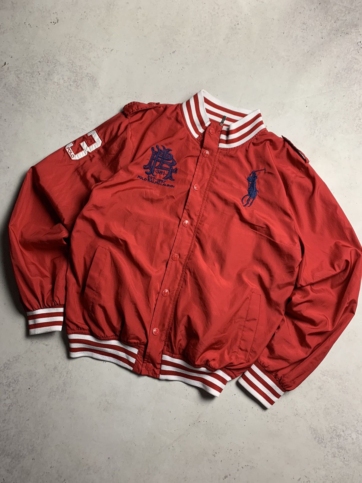 Vintage Polo Ralph Lauren Nylon Bomber Jacket Y2K XL