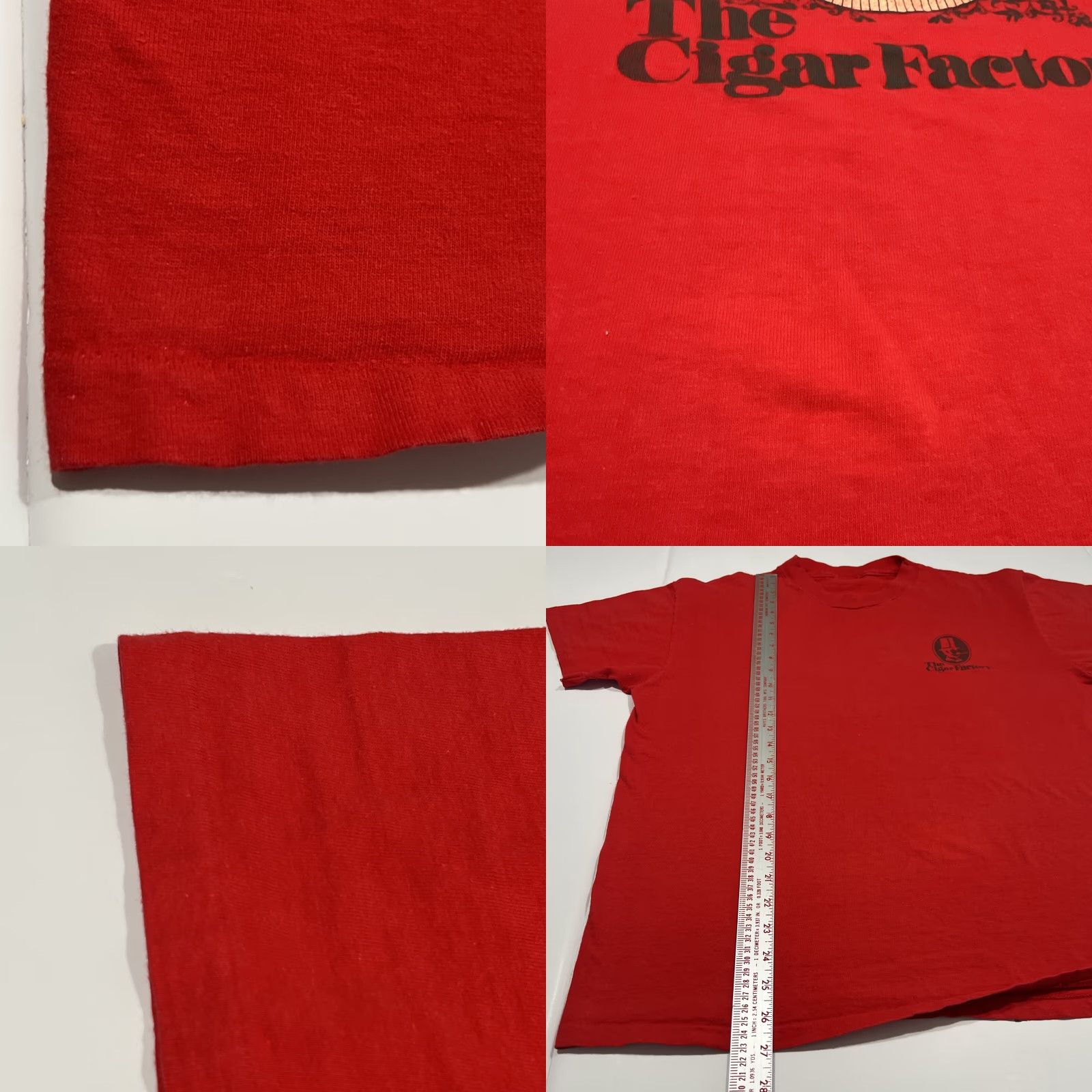 Doublet VINTAGE The Cigar Factory Red Graphic Tee XL Unbranded Unisex Short Sleeve 1990s Double Sided Single Stitch Size US XL / EU 56 / 4 - 8 Thumbnail