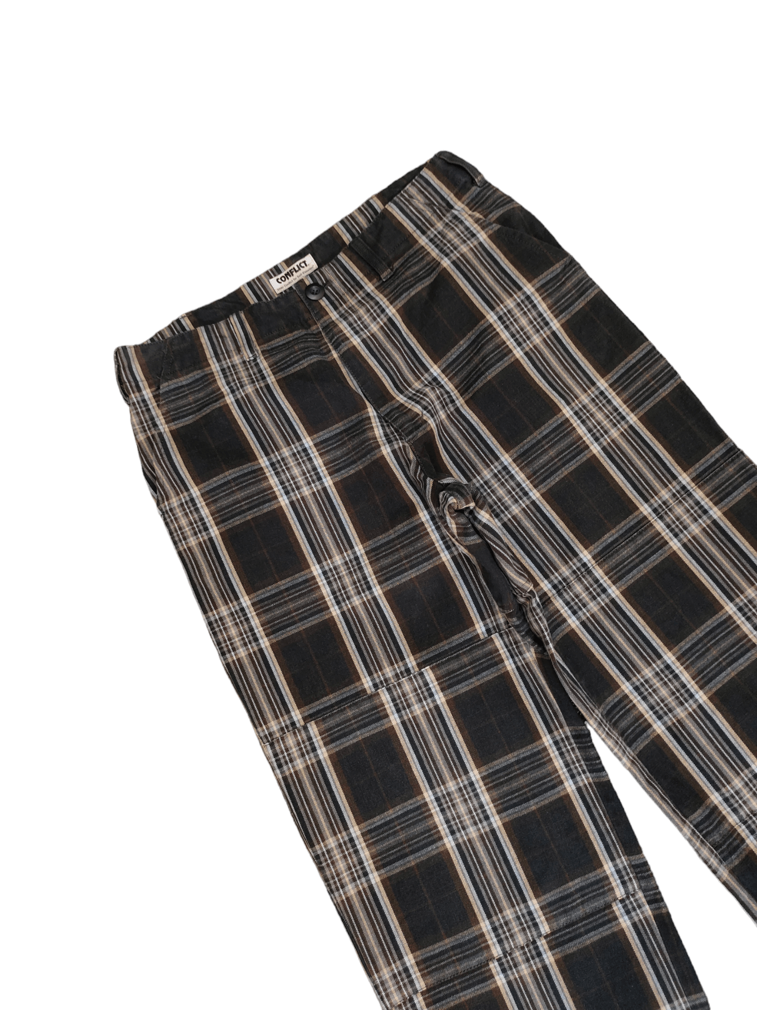 Comme des Garcons × Undercover Baggy Jeans Conflict Japan Checkered Double Knee Wide Leg Size US 32 / EU 48 - 6 Thumbnail