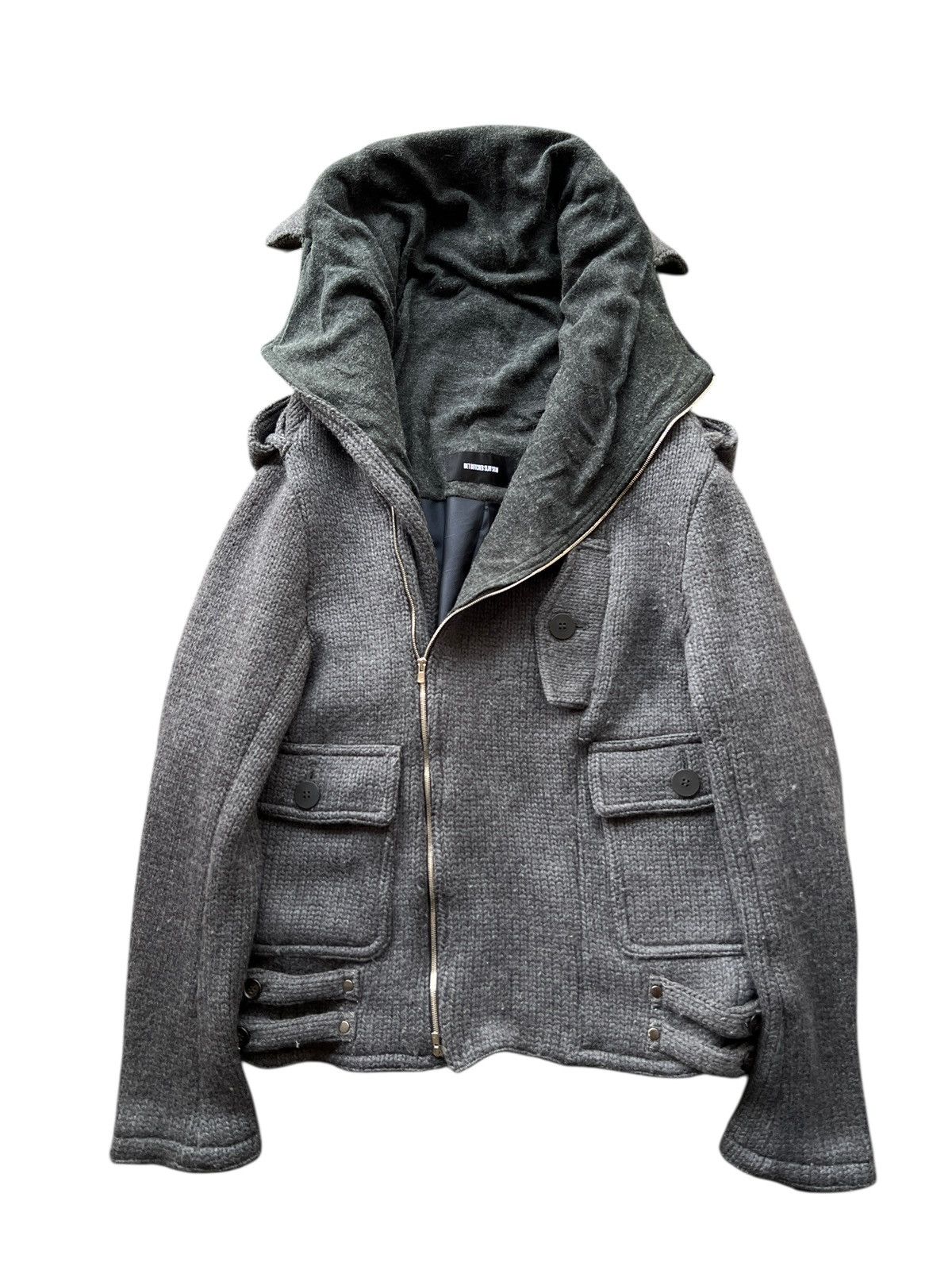Diet Butcher Slim Skin Boho Bono High Neck Coat Jacket