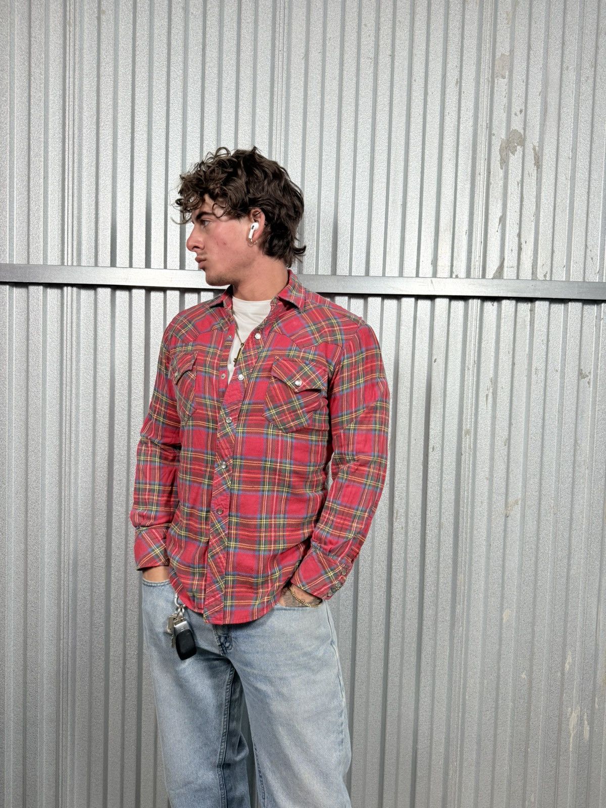 Other Vintage Red Plaid Pearl Snap Western Button Up Shirt Size US M / EU 48-50 / 2 - 5 Thumbnail