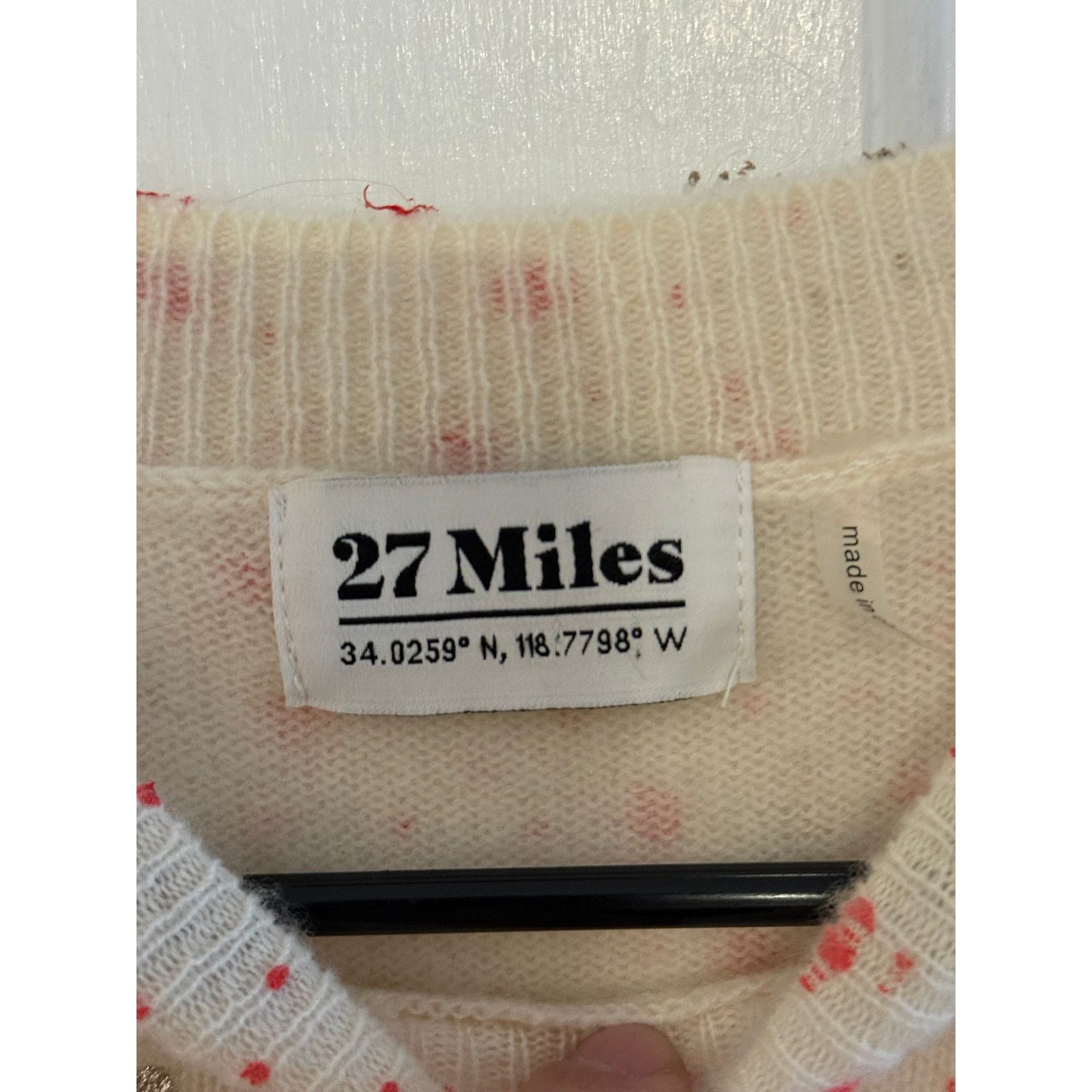 27 Miles 27 Miles Cashmere Sparkle Dot Sweater Size XS Size XS / US 0-2 / IT 36-38 - 3 Thumbnail